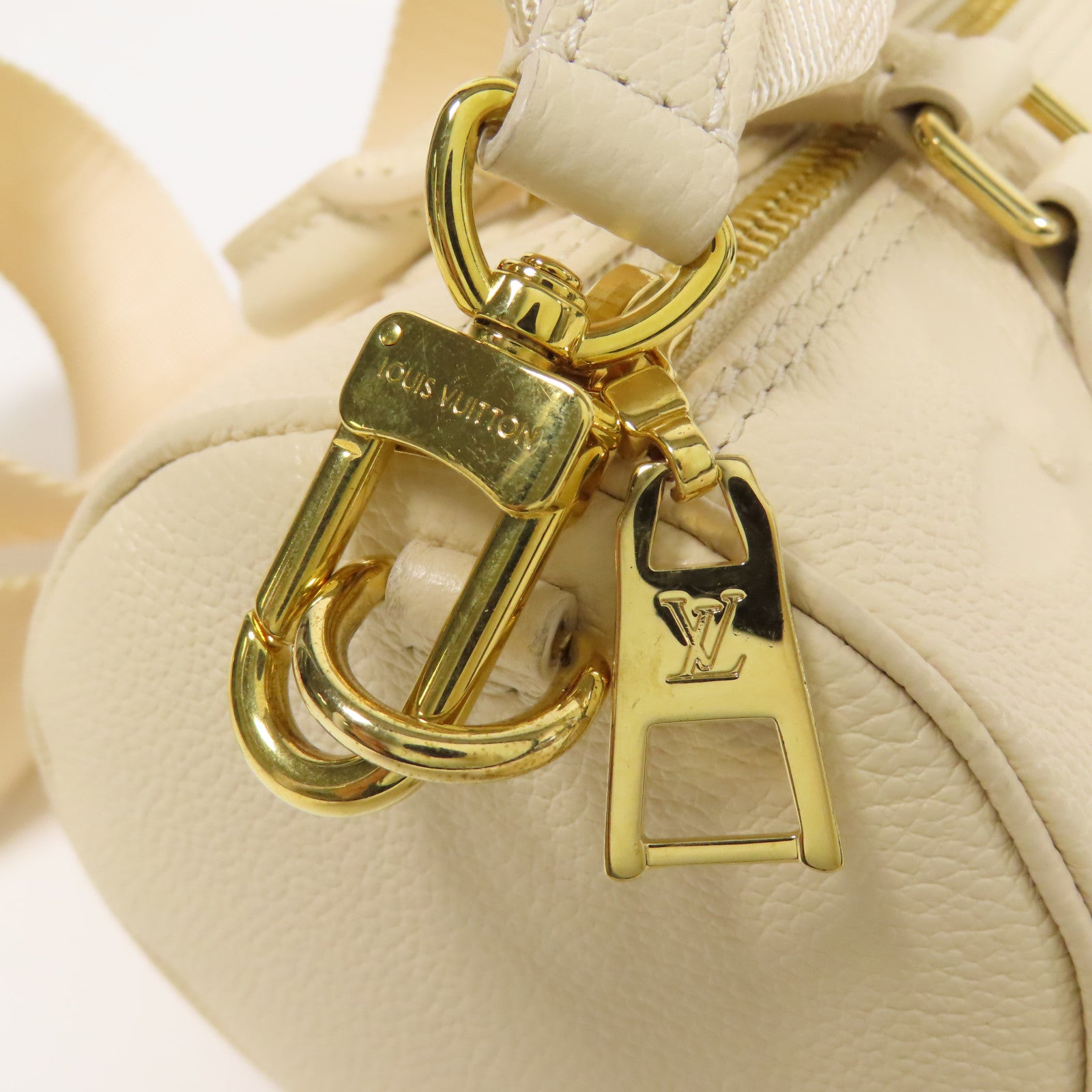 LOUIS VUITTON Monogram Empreinte Papillon BB金扣手挽肩背兩用袋