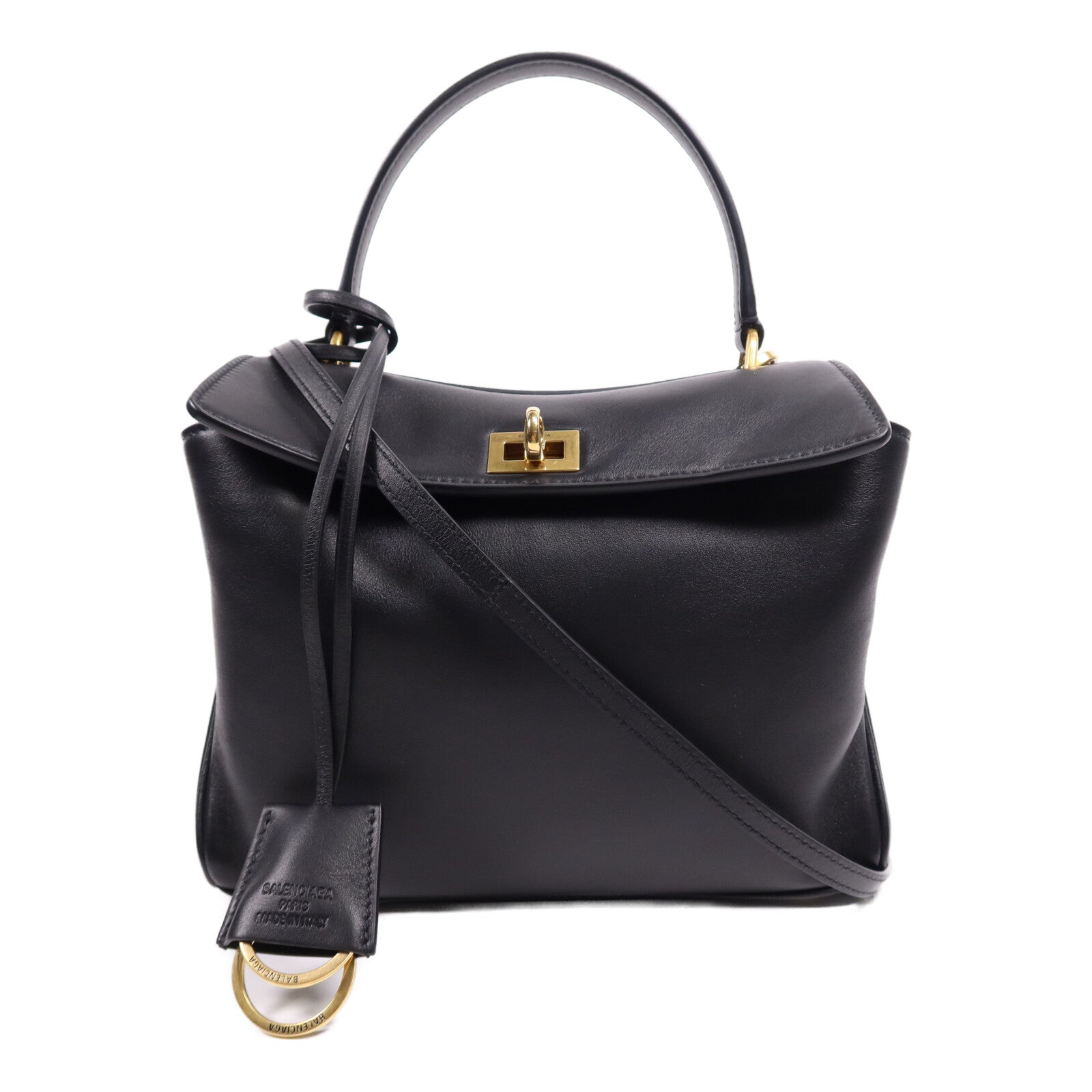 BALENCIAGA 牛皮皮革Rodeo Mini金扣手挽肩背兩用袋