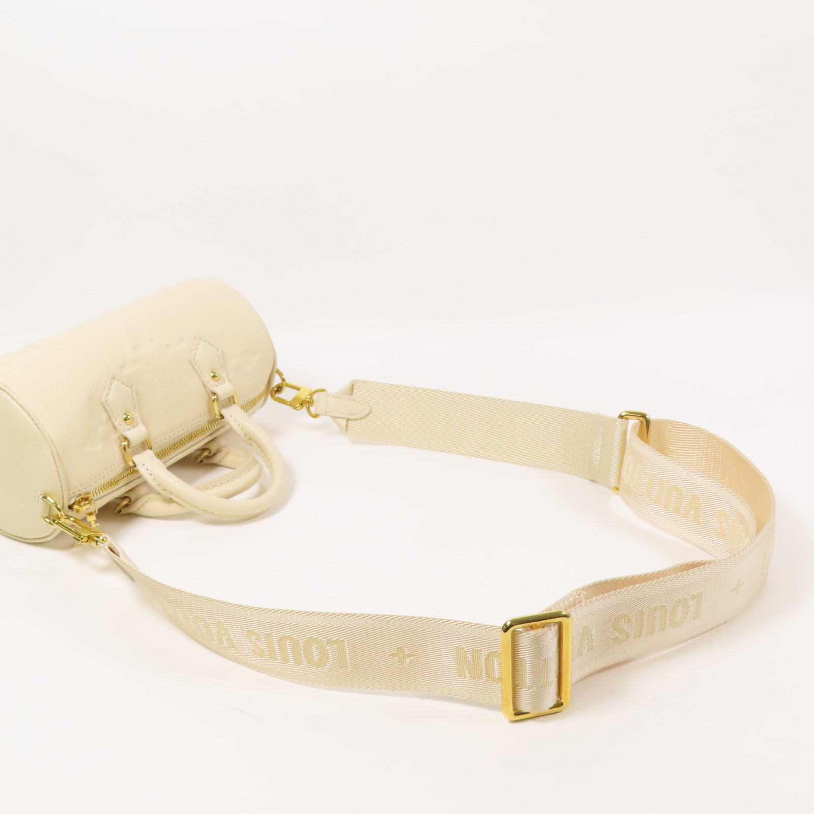 LOUIS VUITTON Monogram Empreinte Papillon BB金扣手挽肩背兩用袋