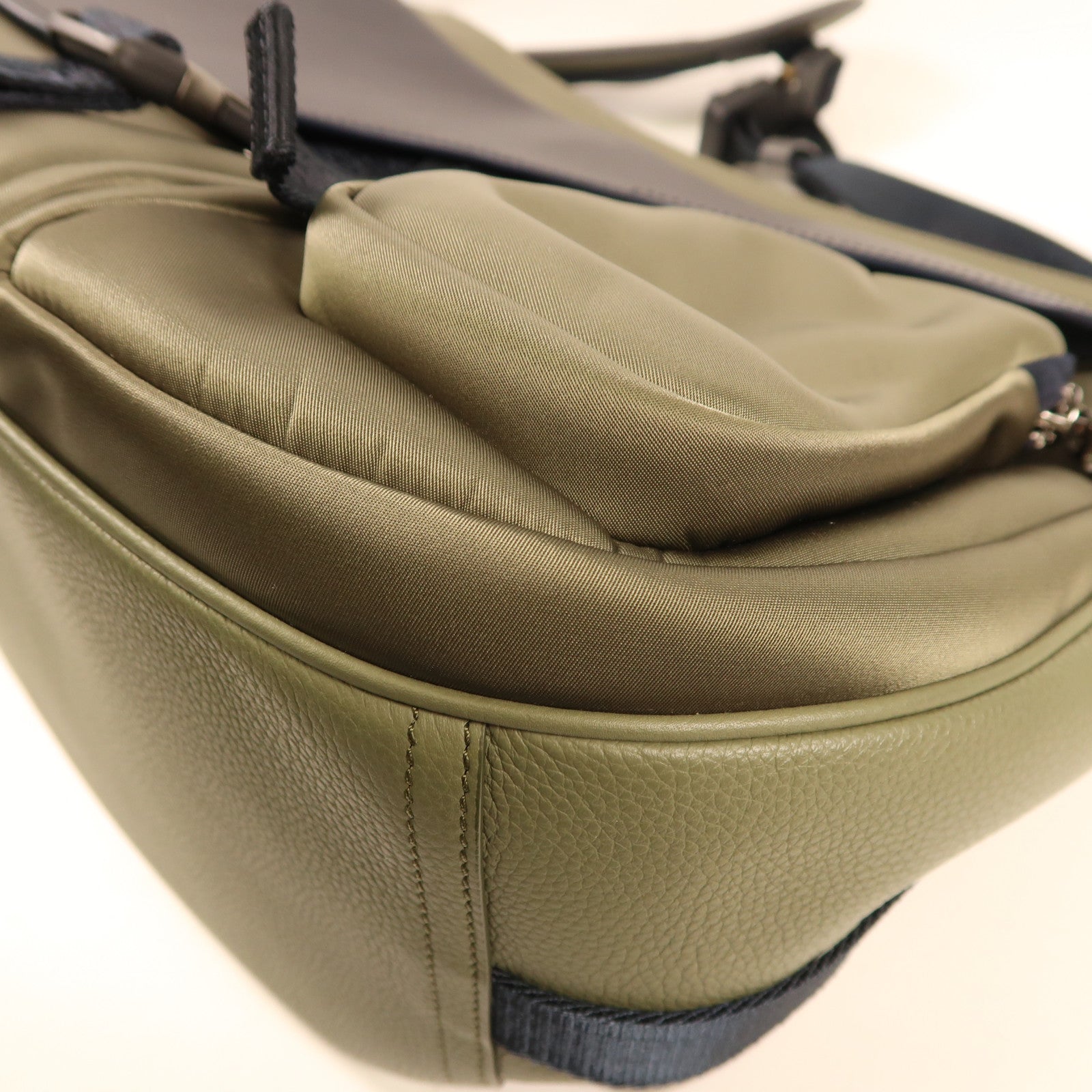 Dior 尼龍/皮革Sacai Saddle Messenger Bag銀扣肩背袋/斜挎包