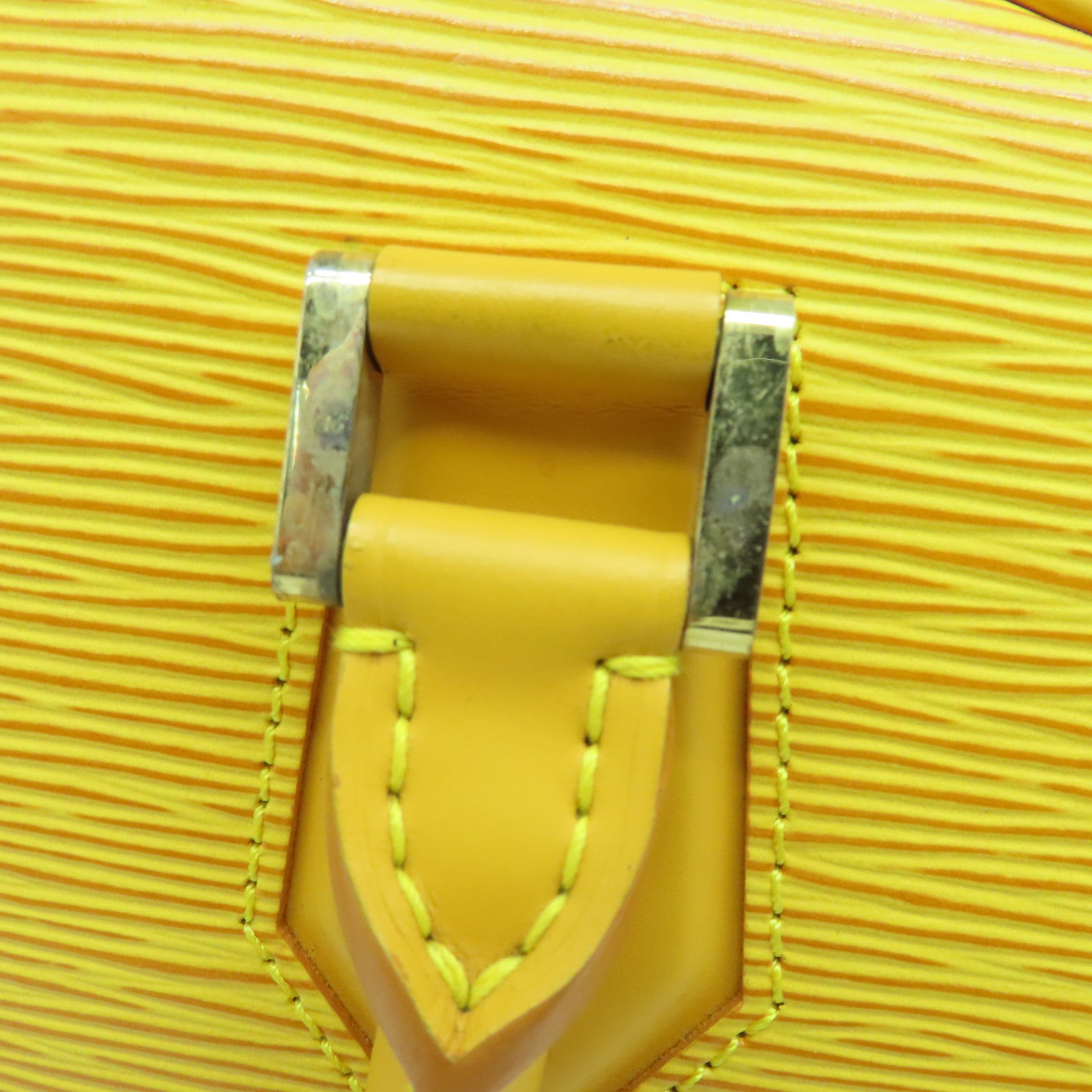 LOUIS VUITTON 【激減優惠】Epi Jasmin金扣手挽袋黃色
