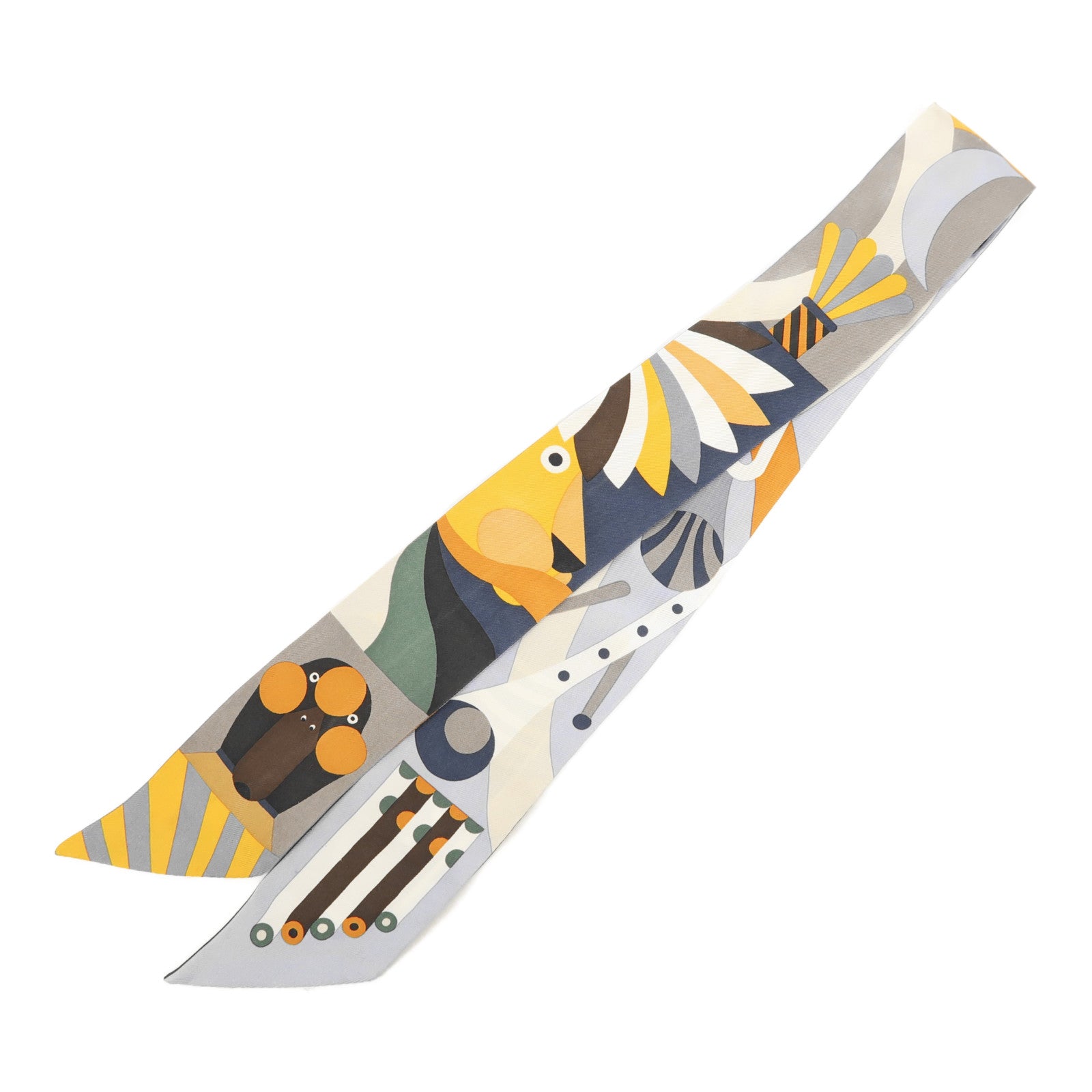 HERMES 絲質Twilly絲巾