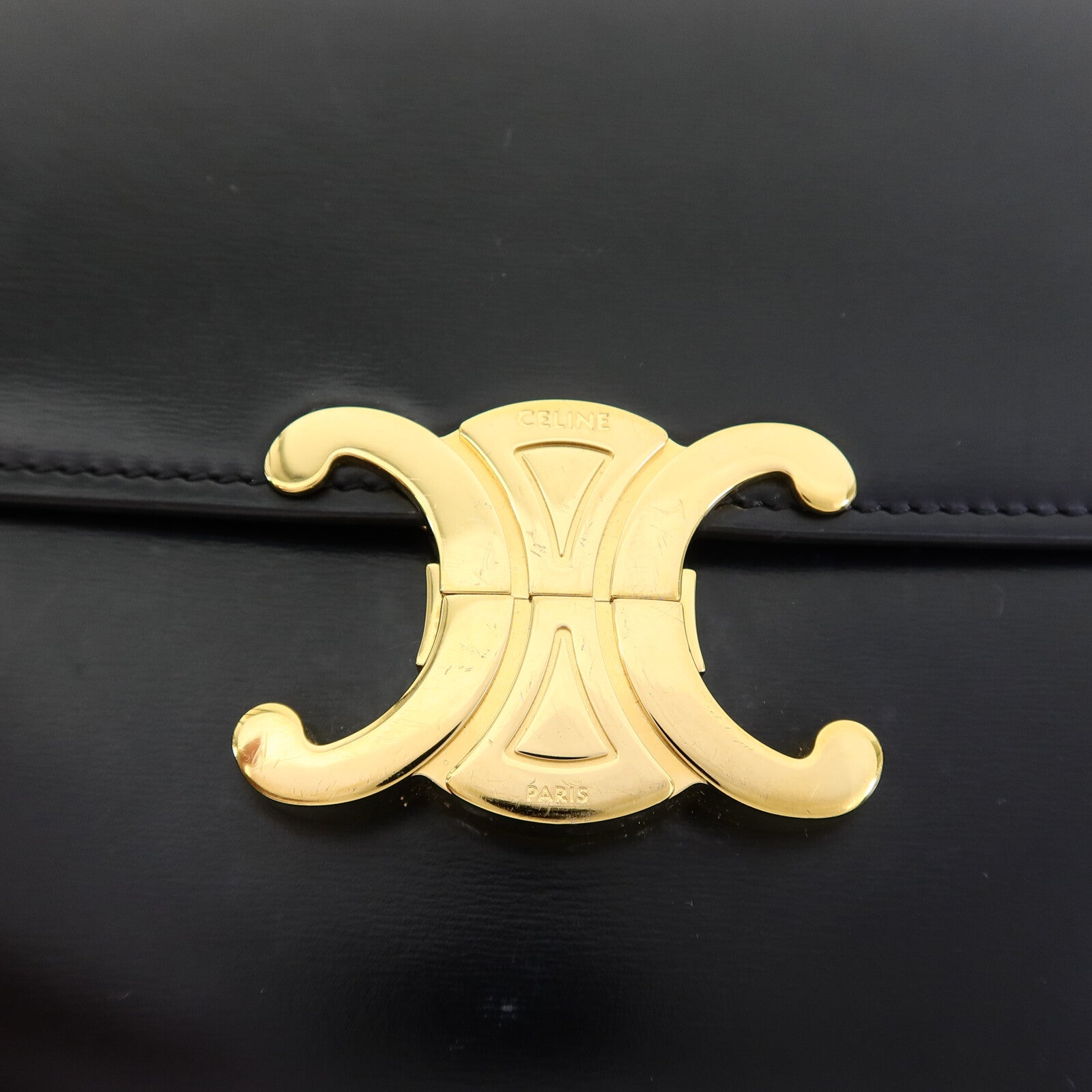 CELINE 牛皮皮革Triomphe Box肩背袋