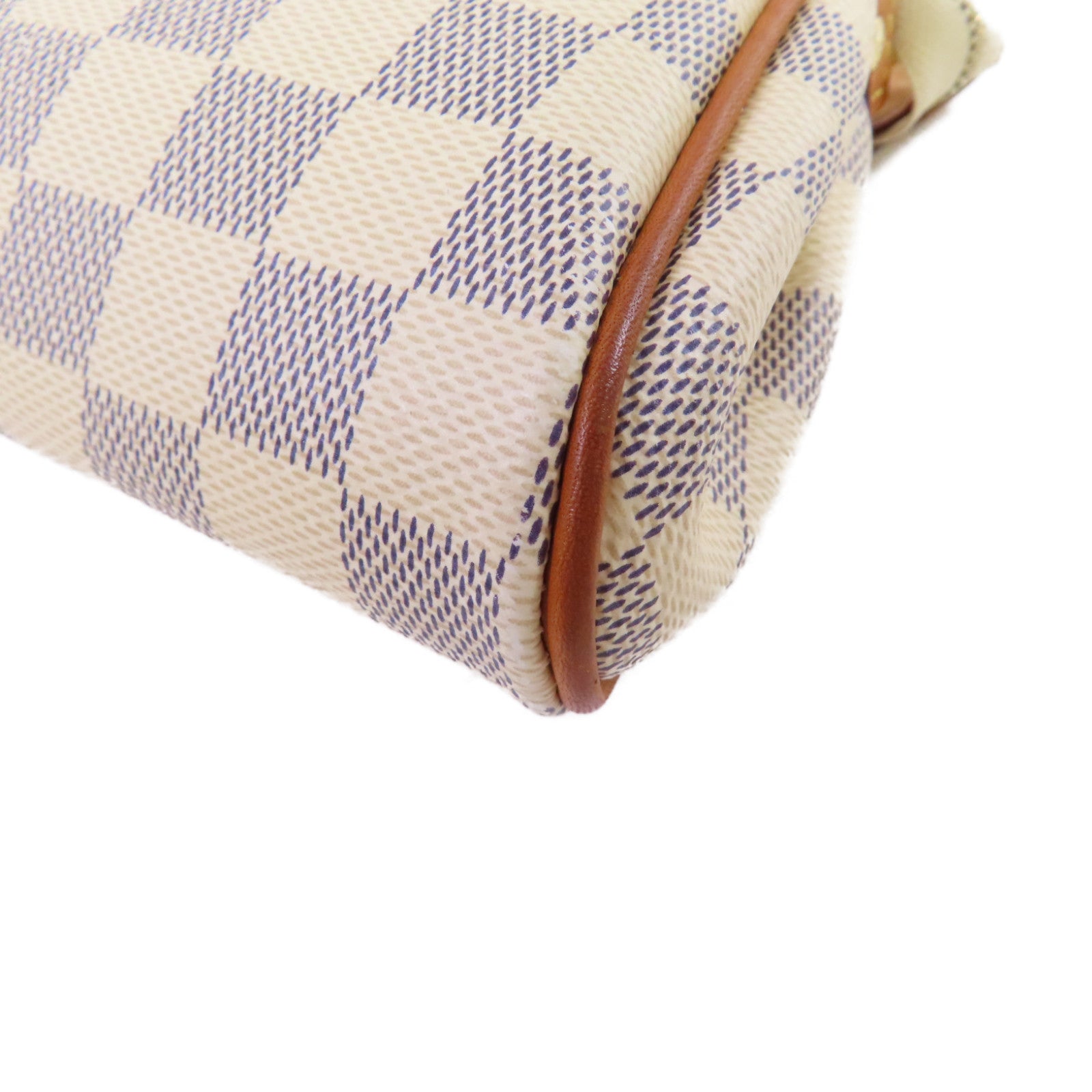 LOUIS VUITTON Damier Azur Eva 2Way Shoulder Bag金扣手挽肩背兩用袋米白色