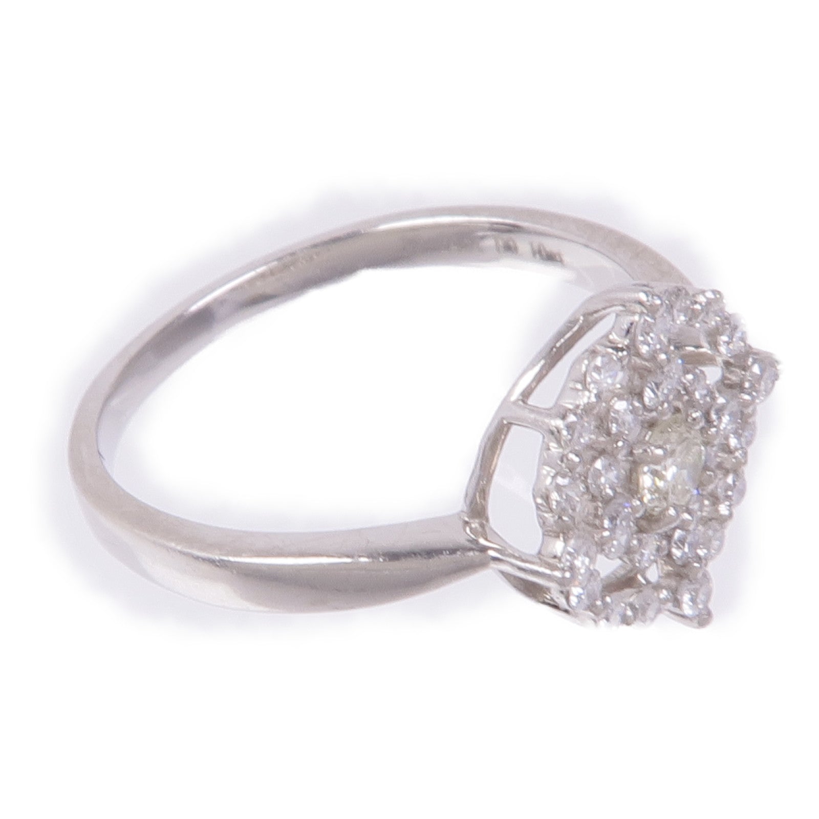 JEWELRY Diamond Ring PT900 Platinum US#5.75