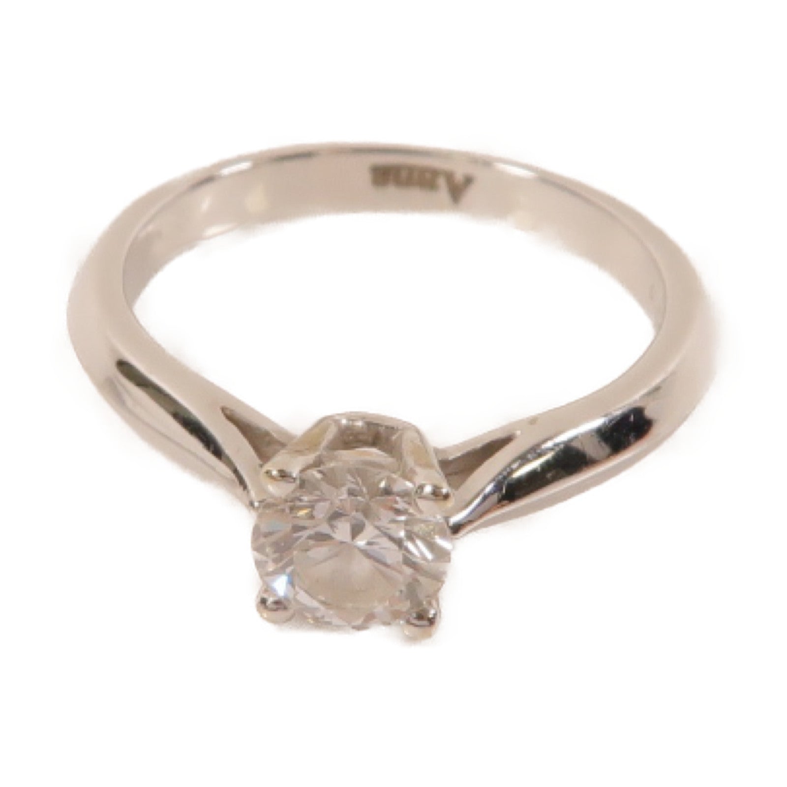 JEWELRY **【激減優惠】18K白金Diamond Ring鑽石戒指US#5.75銀色