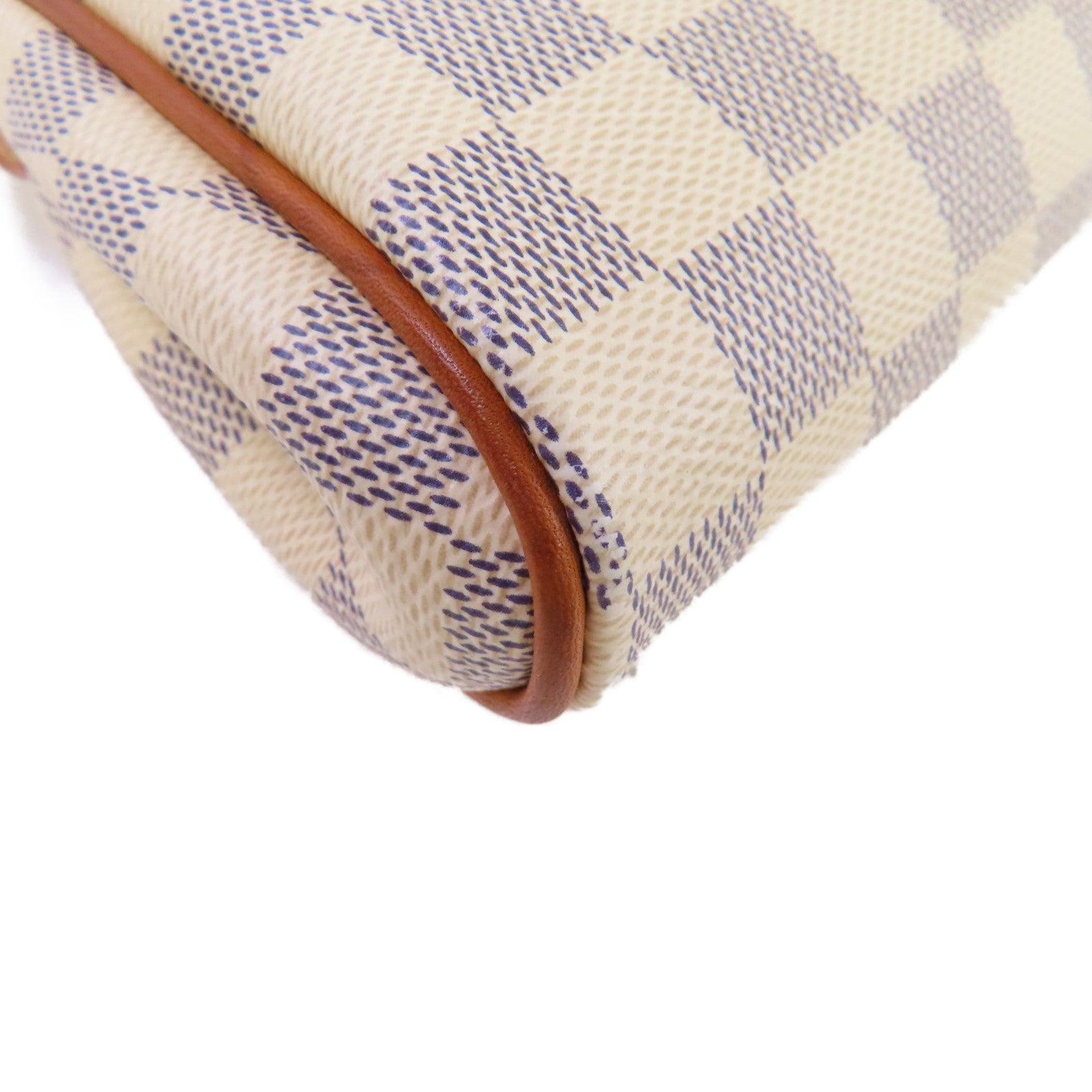 LOUIS VUITTON Damier Azur Eva 2Way Shoulder Bag金扣手挽肩背兩用袋米白色