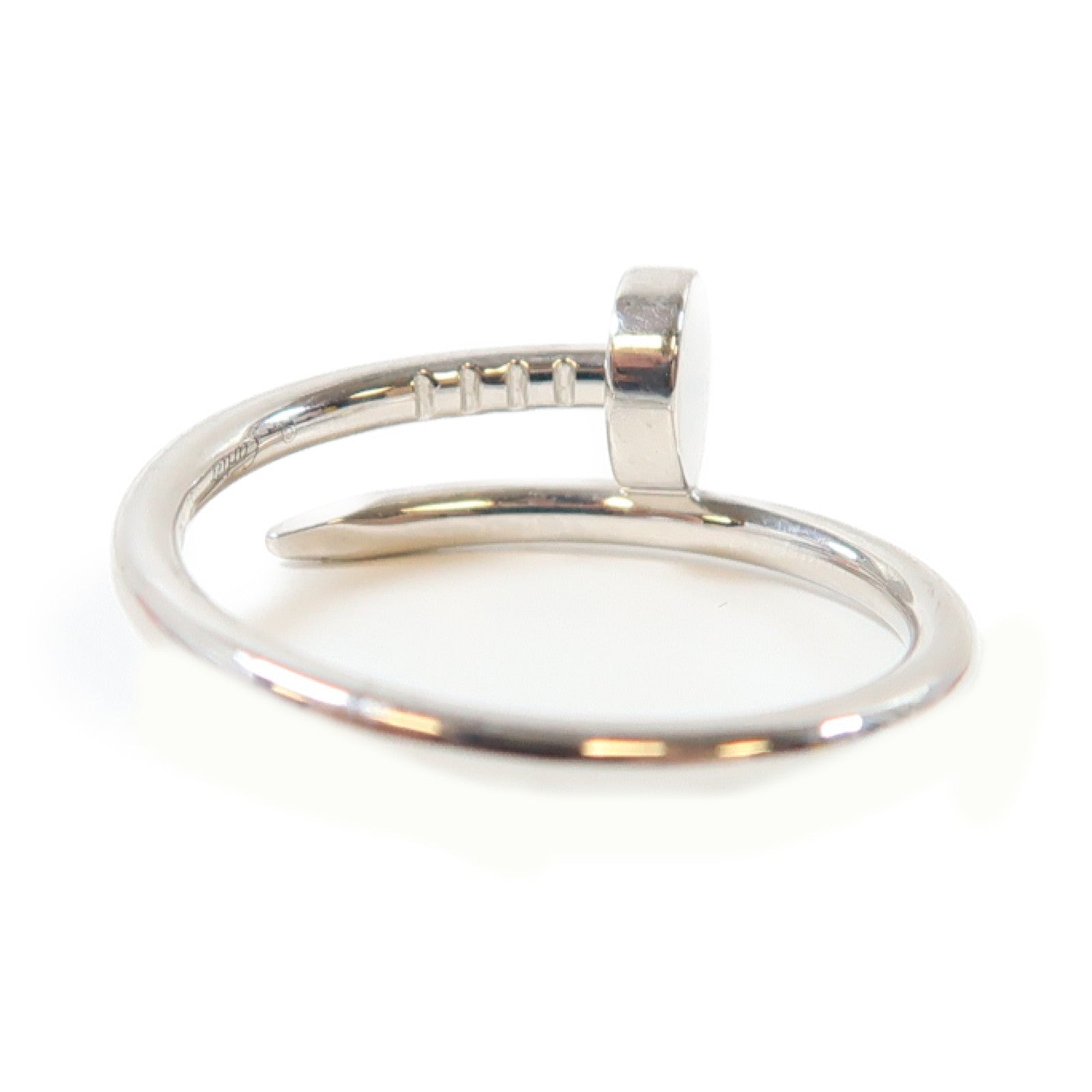 CARTIER 18K白金Juste Un Clou Ring戒指Cartier＃52/US#6.75