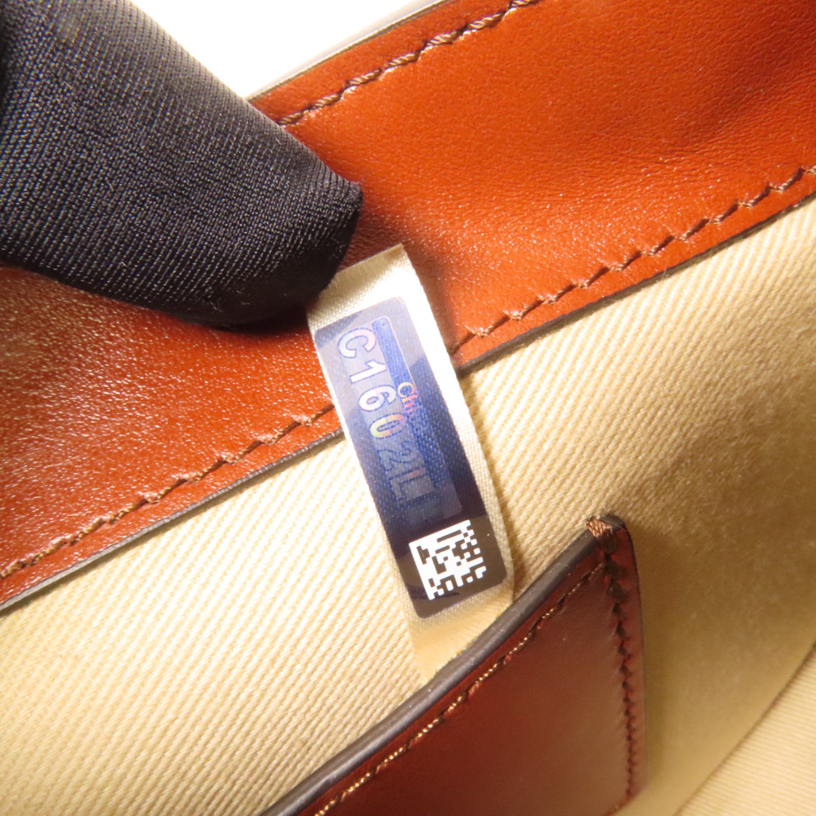 Chloe 牛皮皮革Tess金扣手挽肩背兩用袋