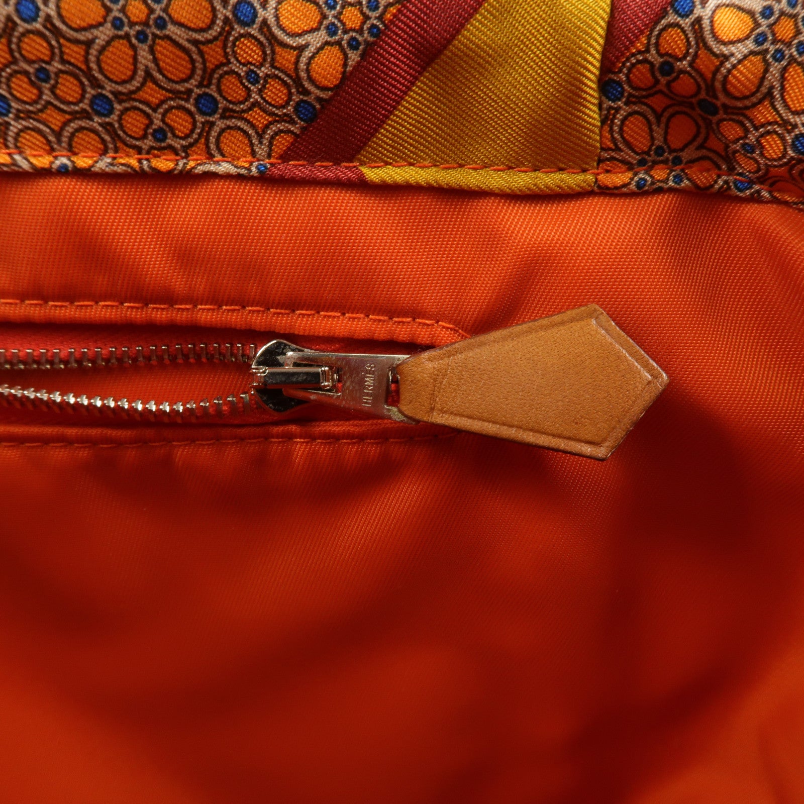 HERMES 絲質/Barenia皮革Fourbi 25 Pouch手拿包