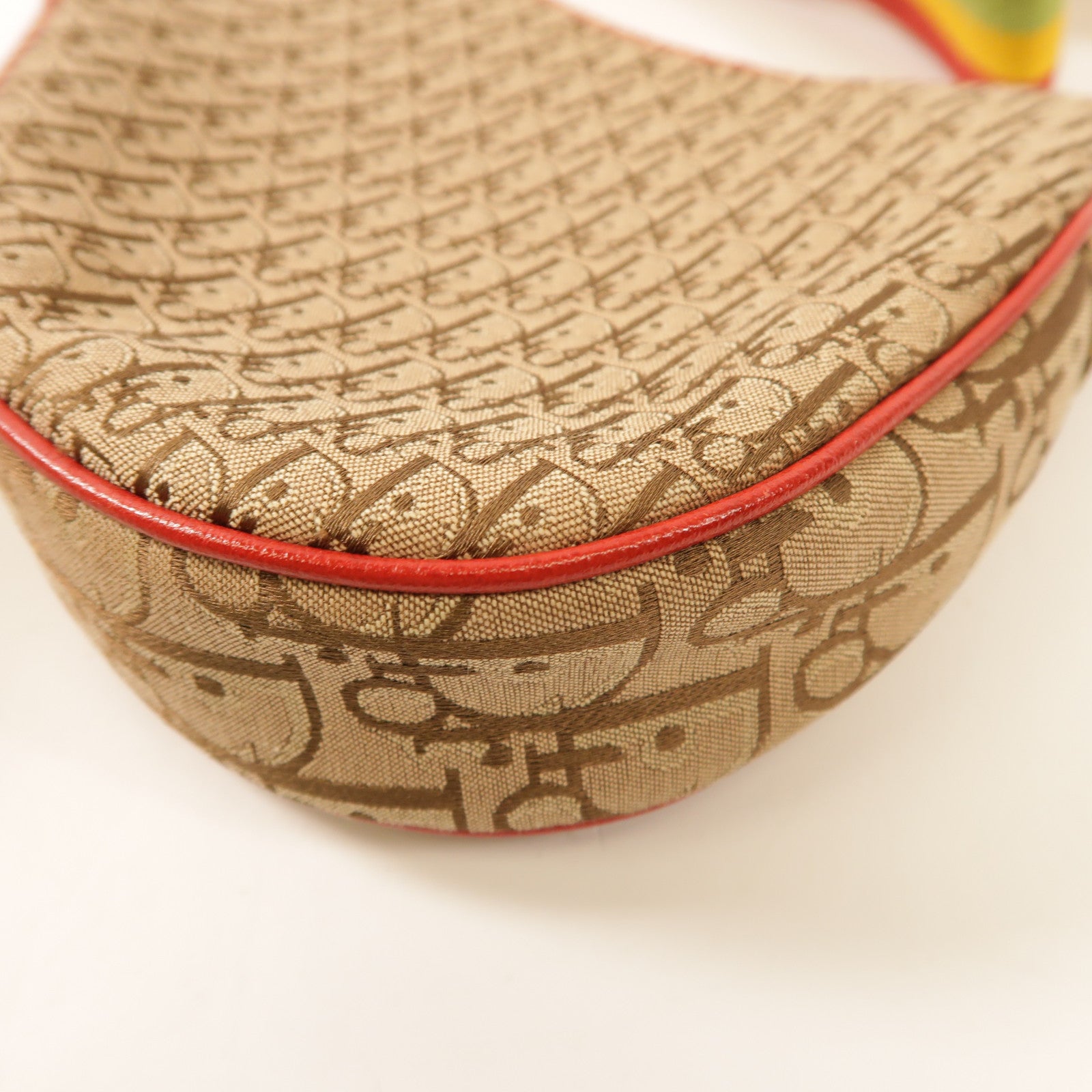 Dior 【激減優惠】帆布Saddle Zip Rasta銀扣肩背袋