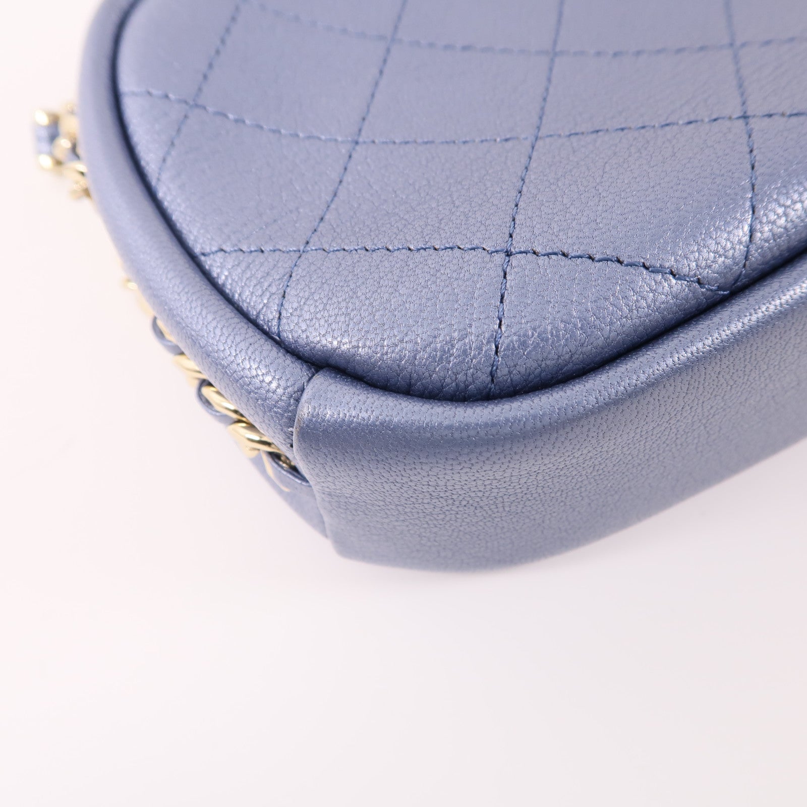 CHANEL 牛皮皮革Camera Case金扣肩背袋