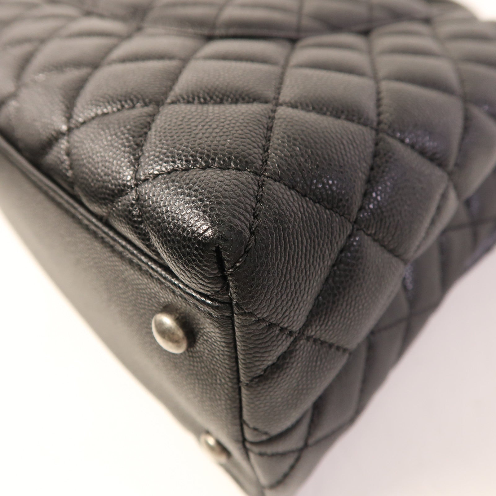 CHANEL 蜥蝪皮革/牛皮皮革Coco Handle手挽肩背兩用袋