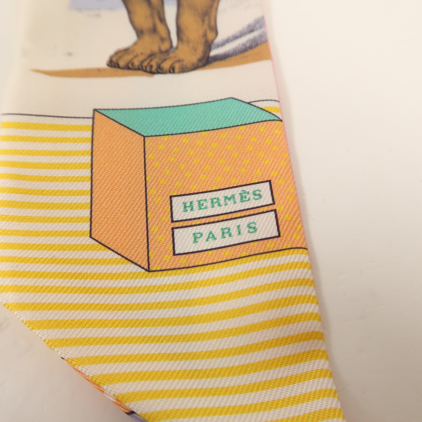 HERMES 絲質Twilly絲巾
