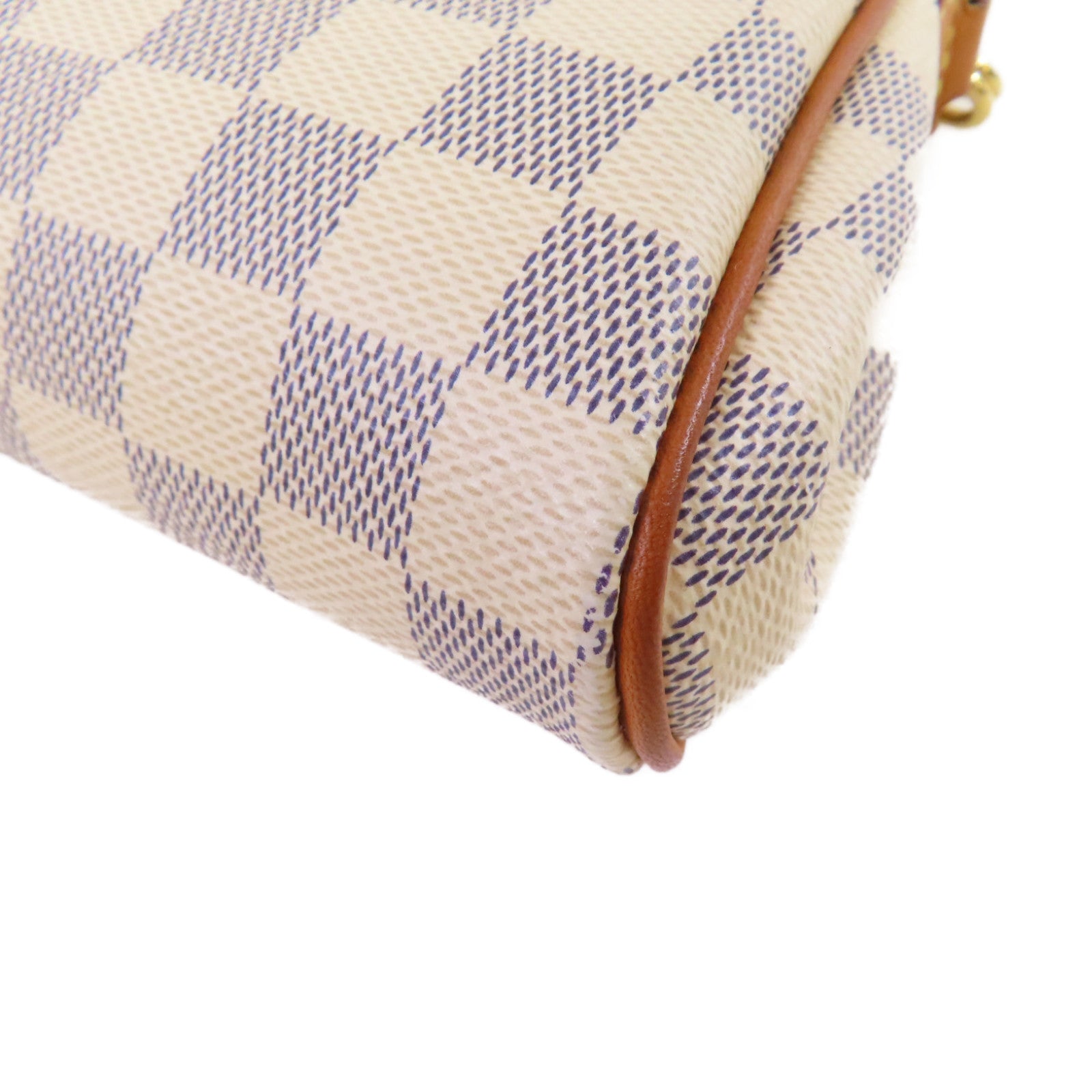 LOUIS VUITTON Damier Azur Eva 2Way Shoulder Bag金扣手挽肩背兩用袋米白色