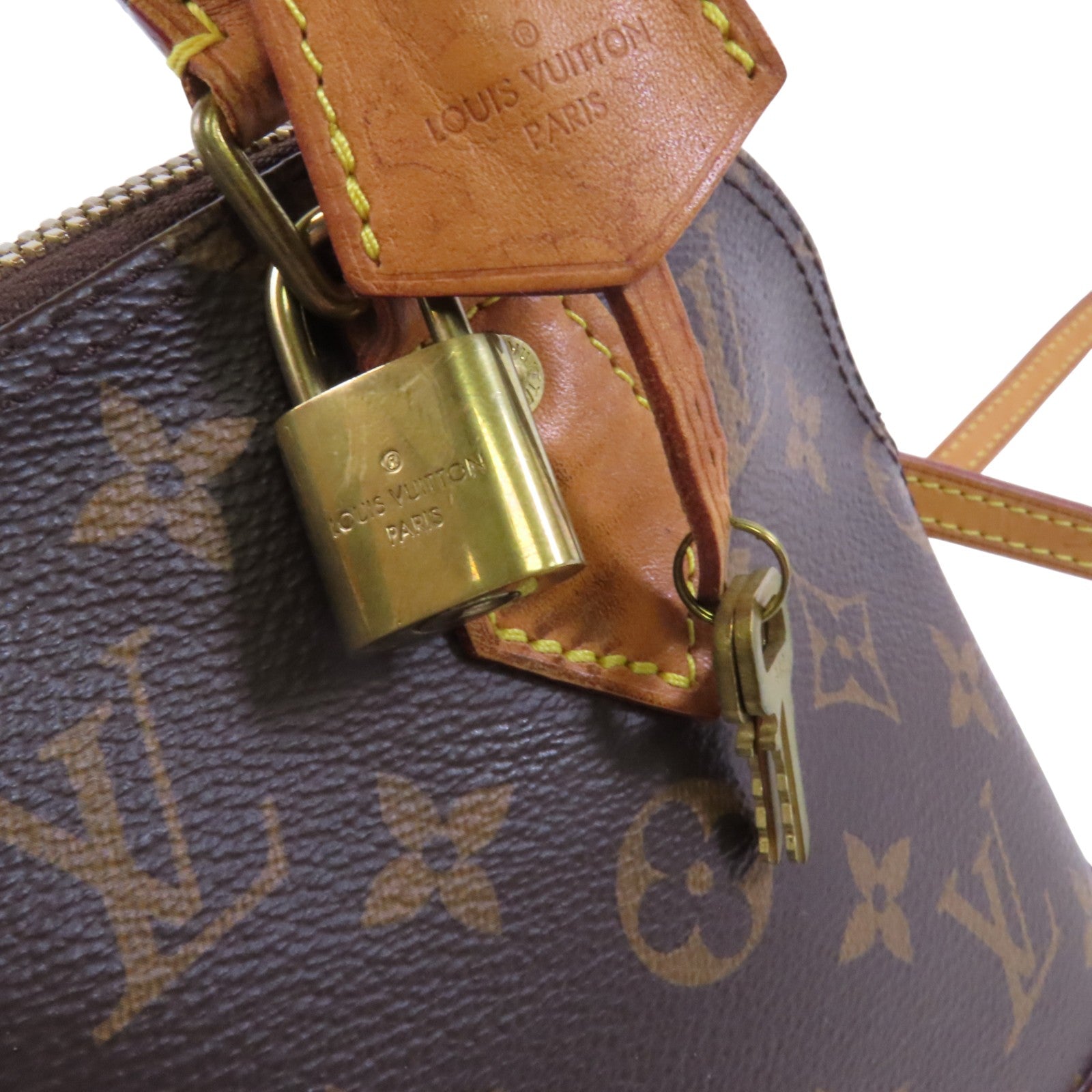 LOUIS VUITTON Monogram Alma BB金扣手挽肩背兩用袋
