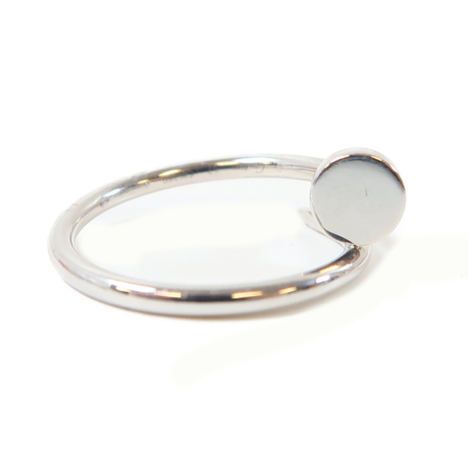 CARTIER 18K白金Juste Un Clou Ring戒指Cartier＃52/US#6.75