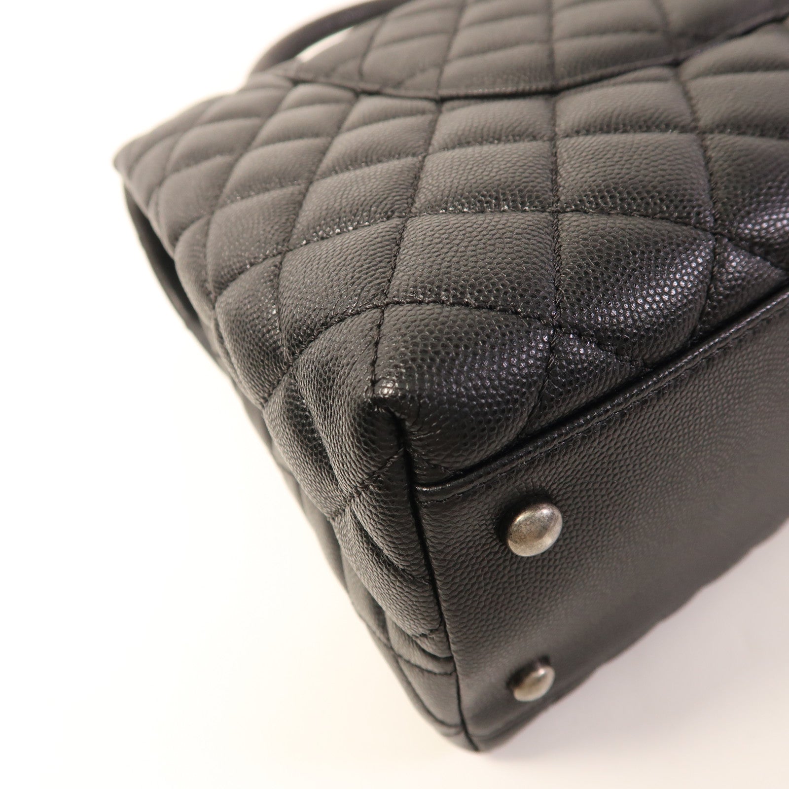 CHANEL 蜥蝪皮革/牛皮皮革Coco Handle手挽肩背兩用袋