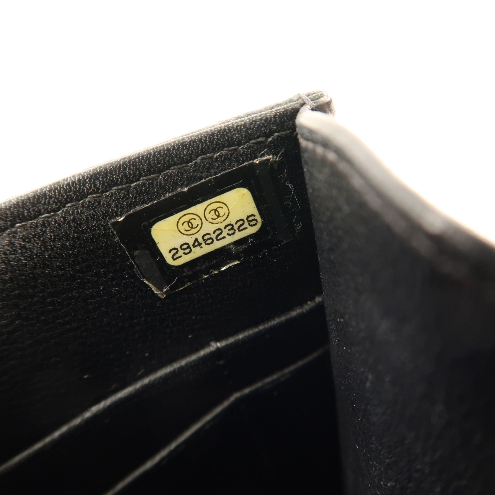 CHANEL 牛皮皮革Chain Shoulder銀扣鏈帶肩背袋黑色