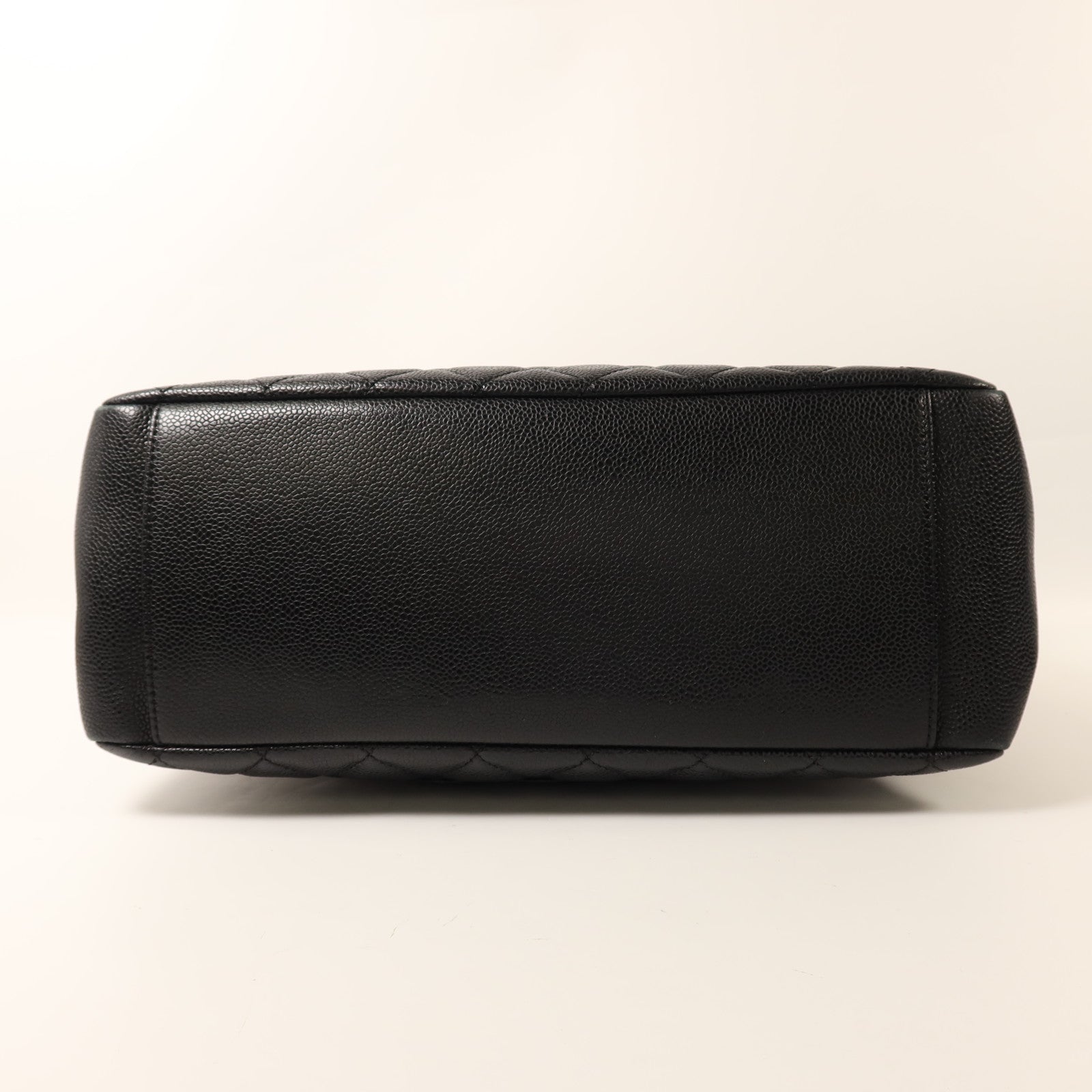 CHANEL 牛皮皮革GST Grand Shopping Tote Bag銀扣鏈帶肩背袋