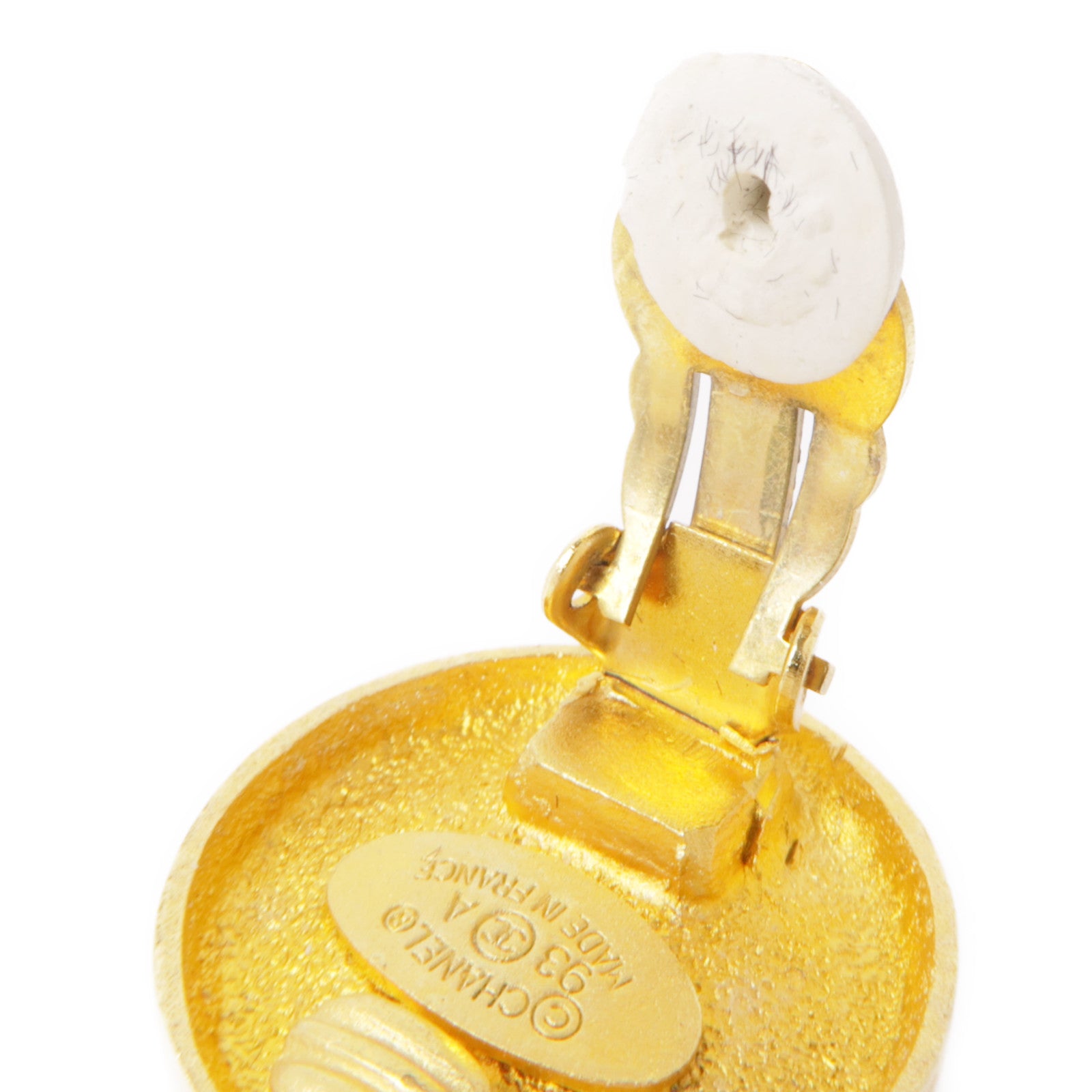 CHANEL CC Earrings Metal Gold