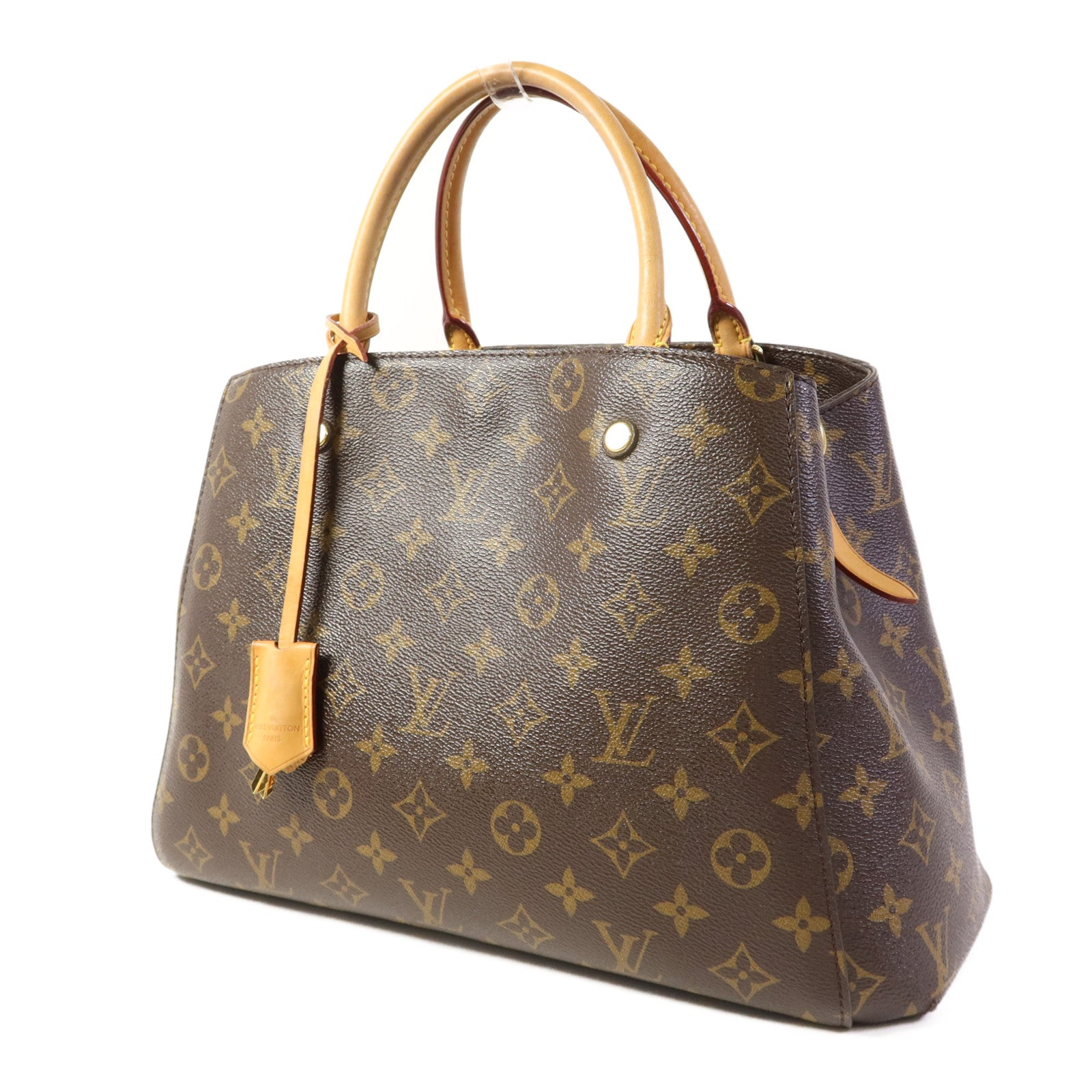 LOUIS VUITTON Monogram Montaigne MM金扣手挽肩背兩用袋