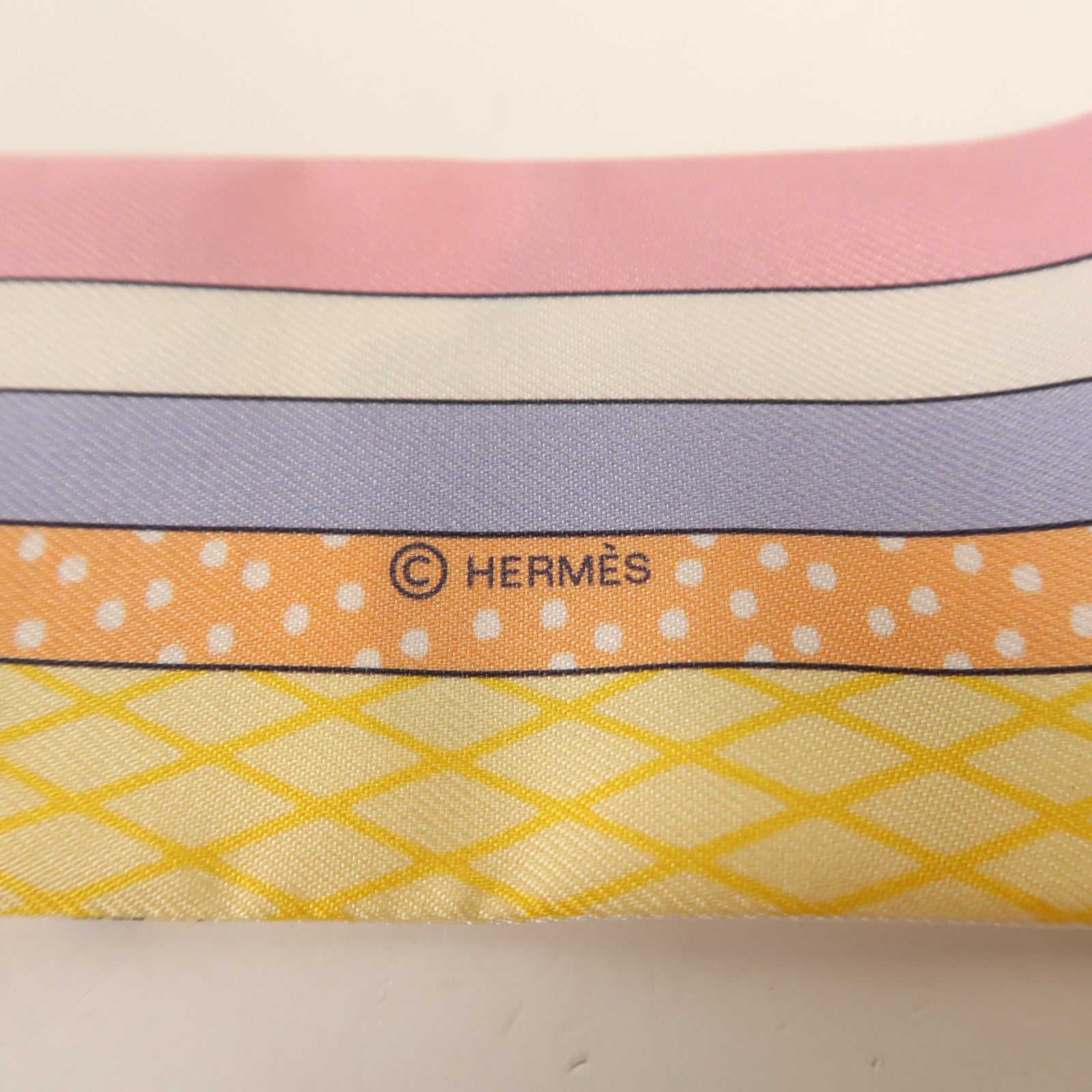 HERMES 絲質Twilly絲巾