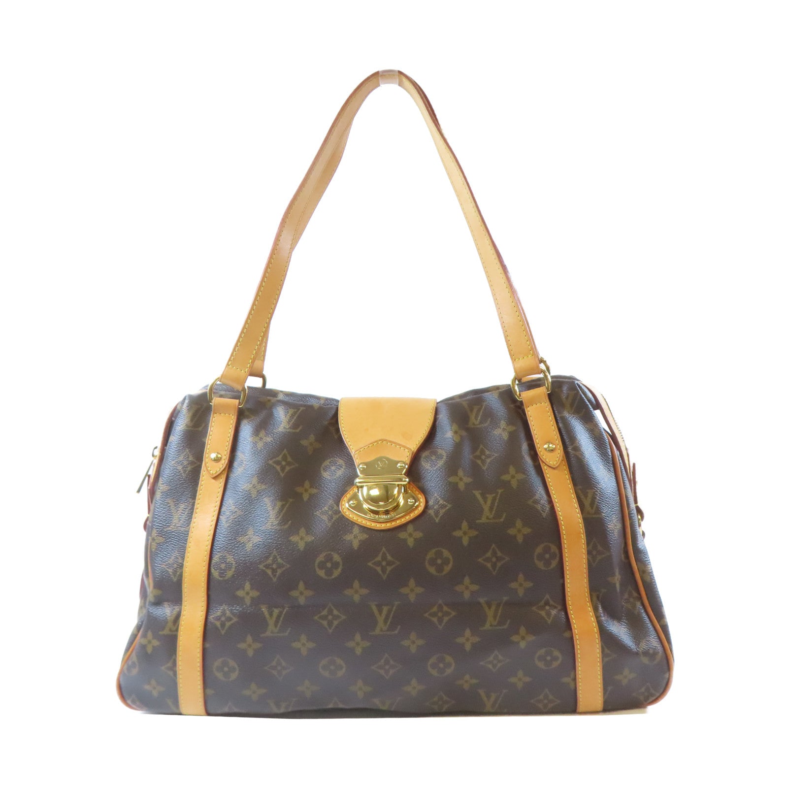 LOUIS VUITTON 【激減優惠】Monogram Stresa GM Shoulder Bag金扣肩背袋啡色