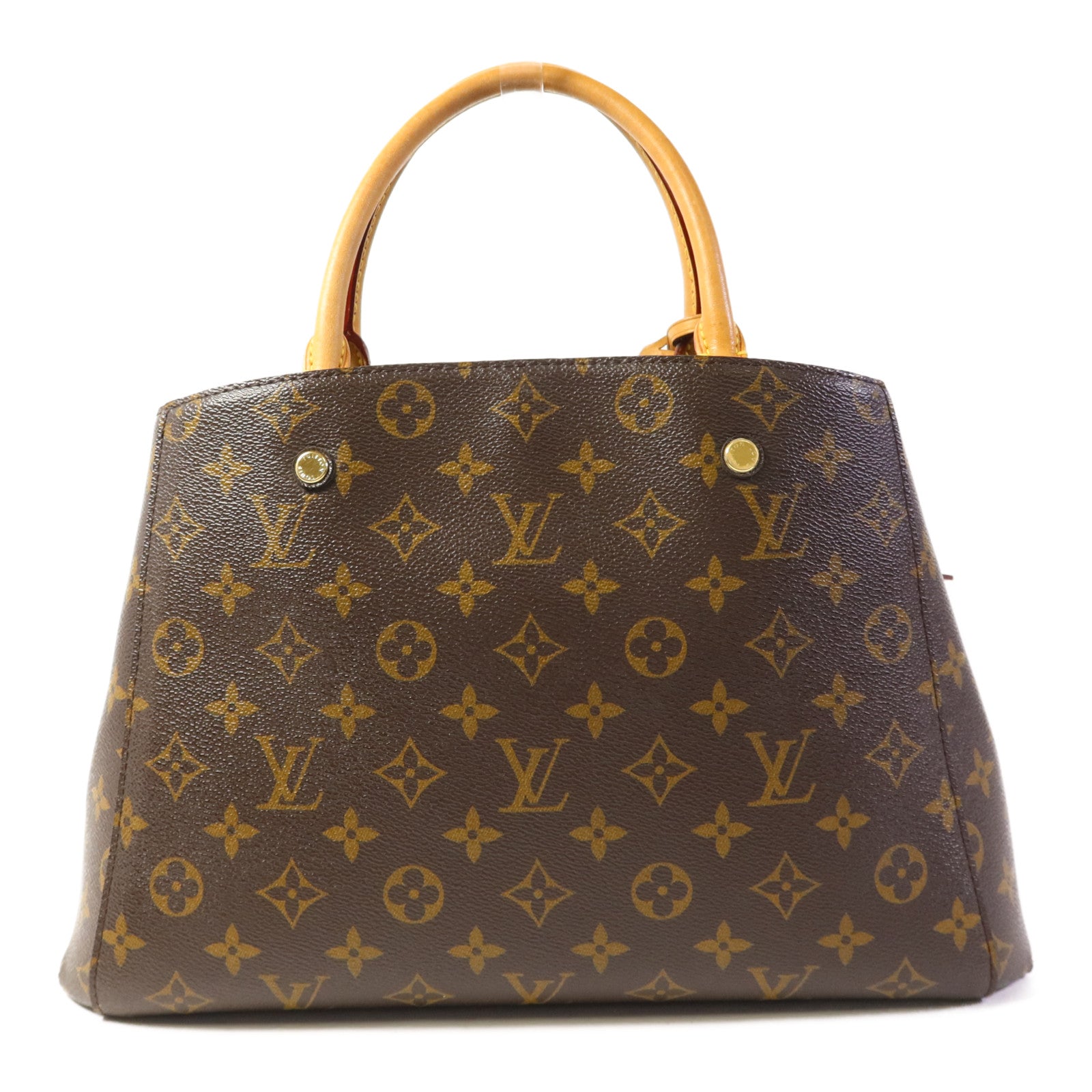 LOUIS VUITTON Monogram Montaigne MM金扣手挽肩背兩用袋