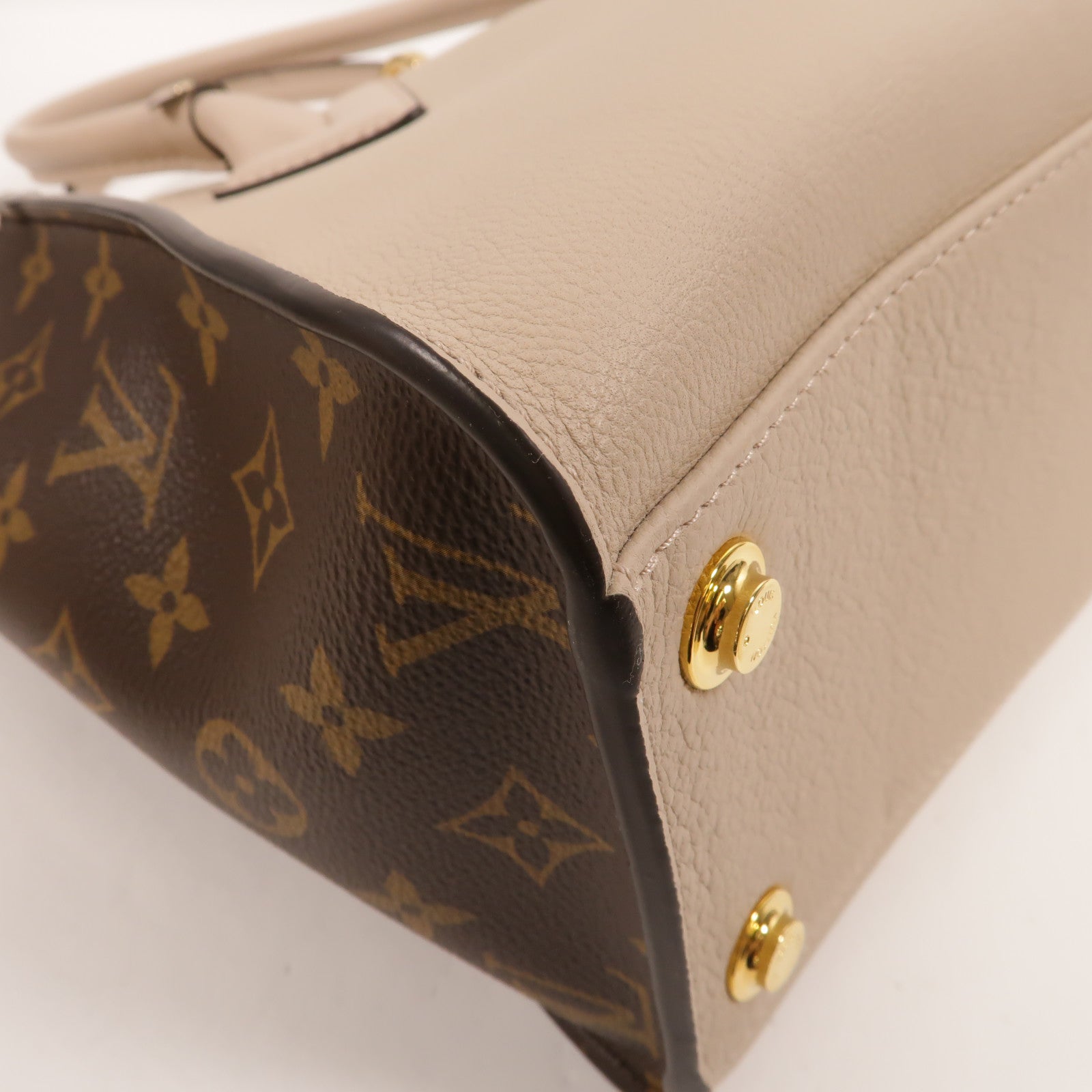 LOUIS VUITTON 牛皮皮革/Monogram On My Side PM手挽肩背兩用袋