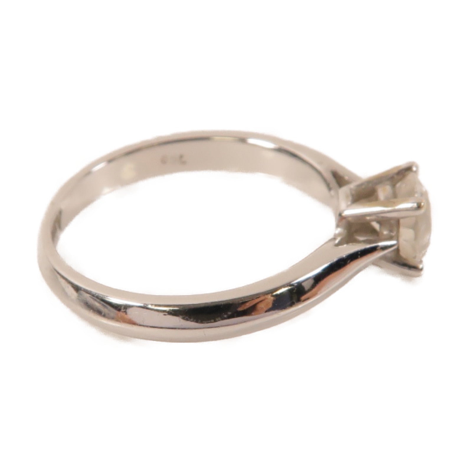 JEWELRY **【激減優惠】18K白金Diamond Ring鑽石戒指US#5.75銀色
