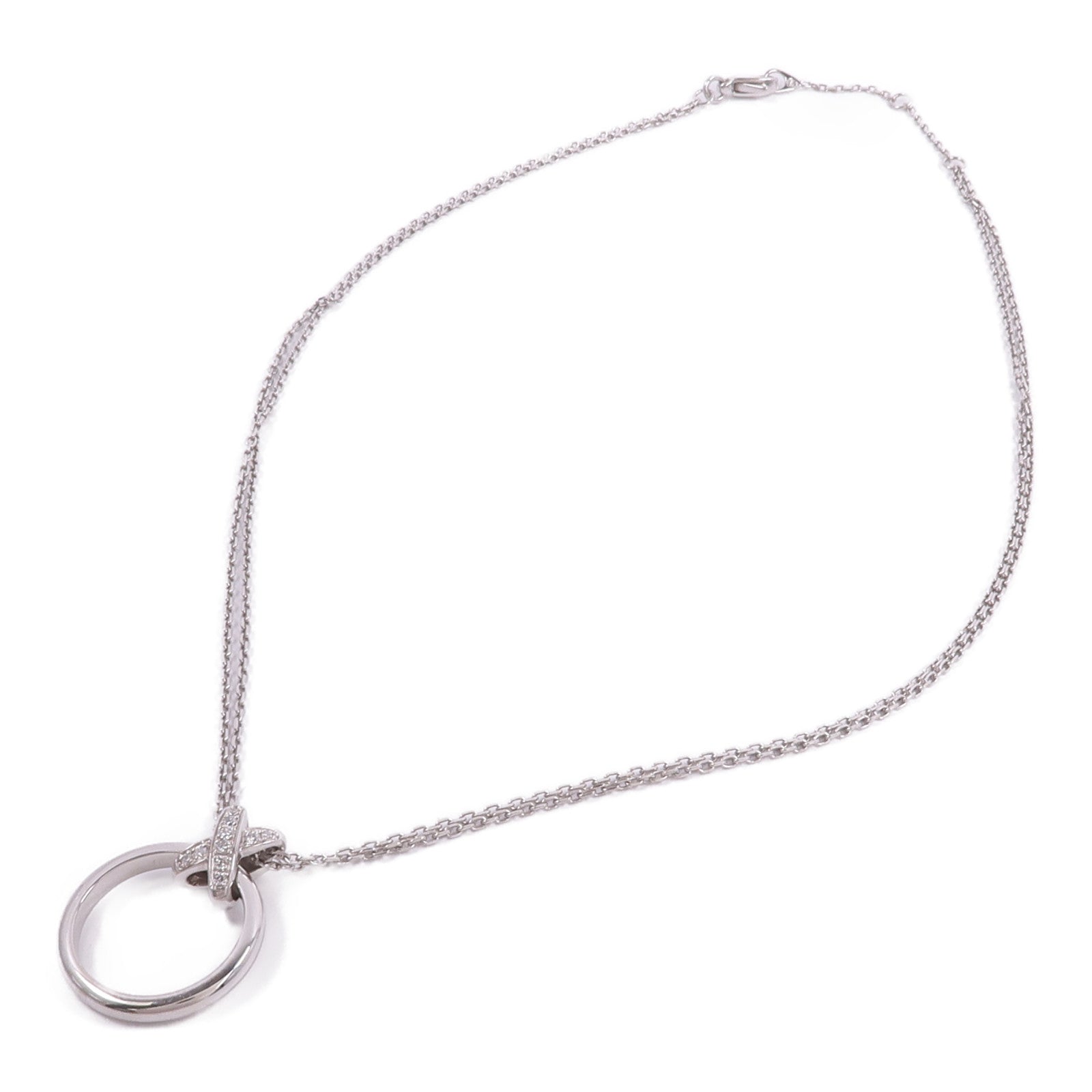 Chaumet 18K白金Diamond Necklace鑽石項鍊