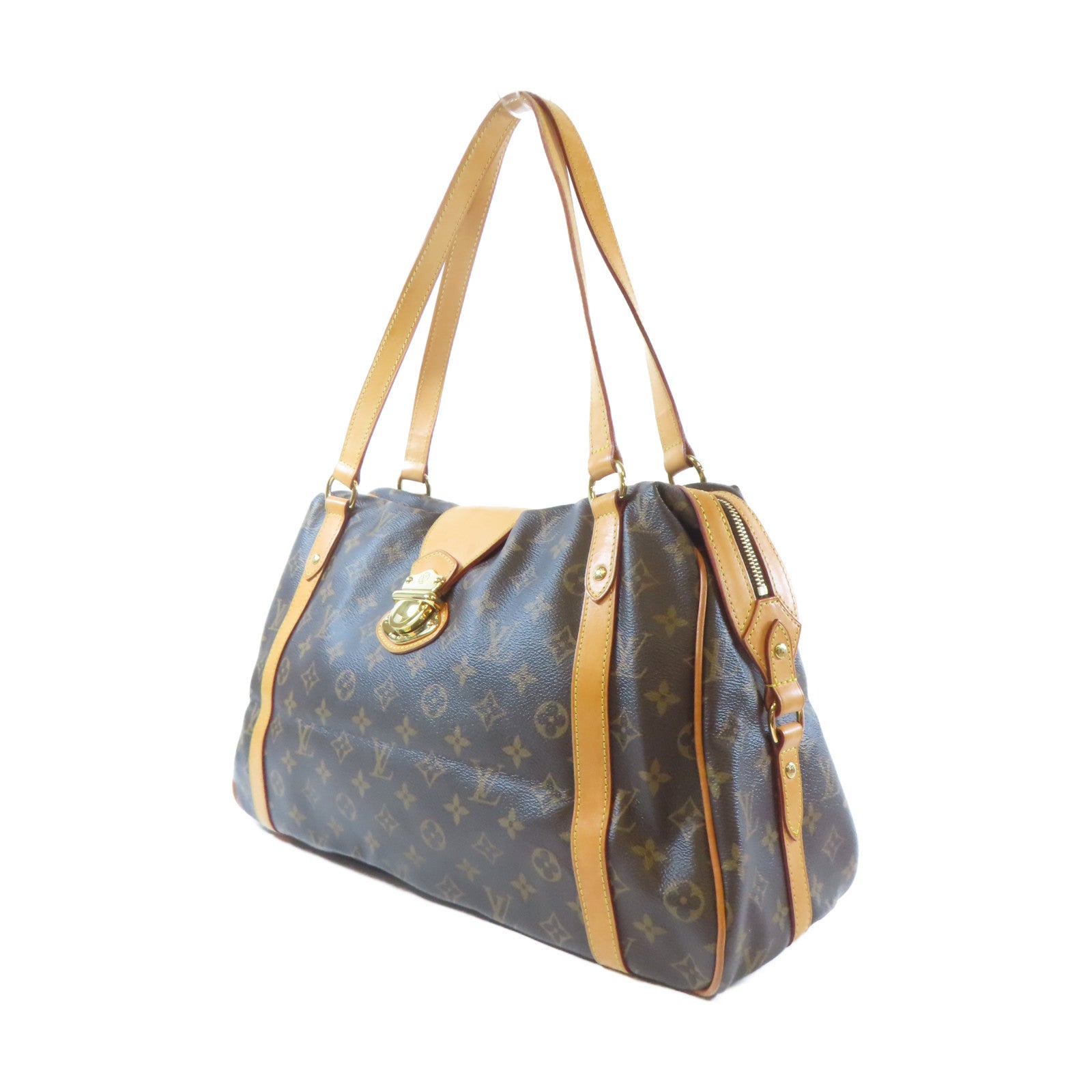 LOUIS VUITTON 【激減優惠】Monogram Stresa GM Shoulder Bag金扣肩背袋啡色