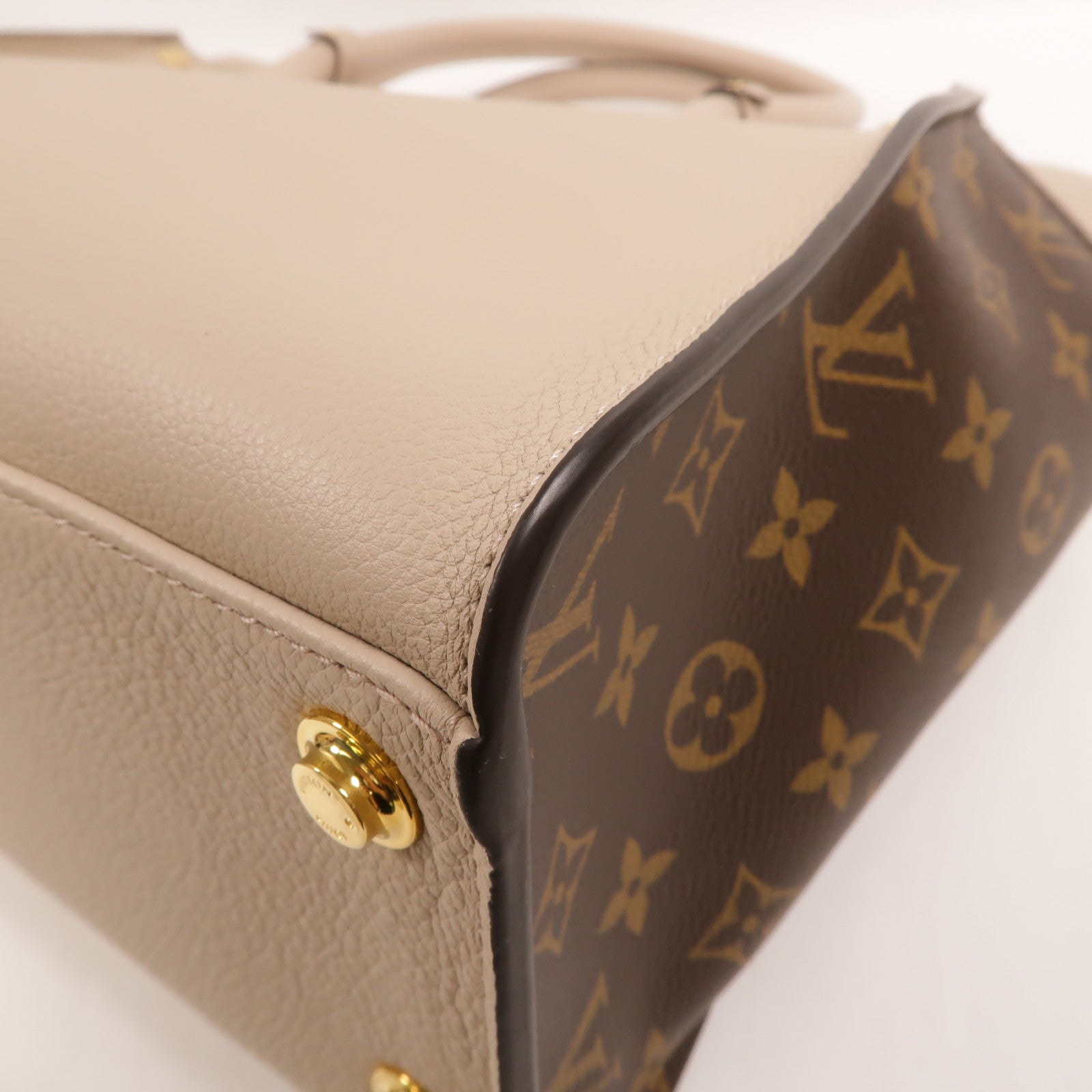 LOUIS VUITTON 牛皮皮革/Monogram On My Side PM手挽肩背兩用袋