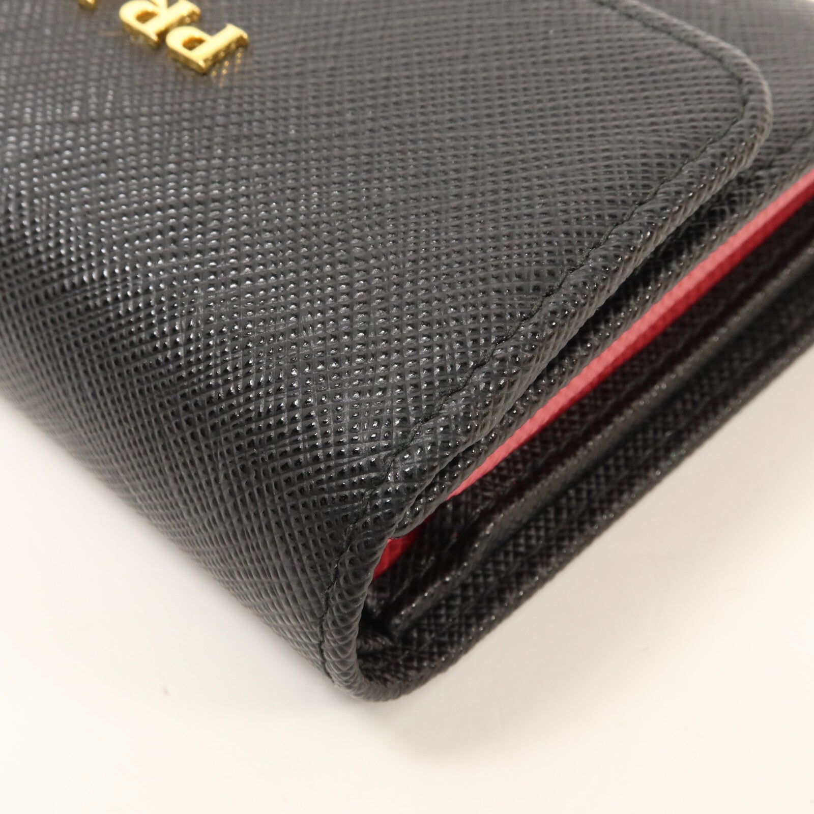 PRADA Saffiano皮革Fold Wallet錢包