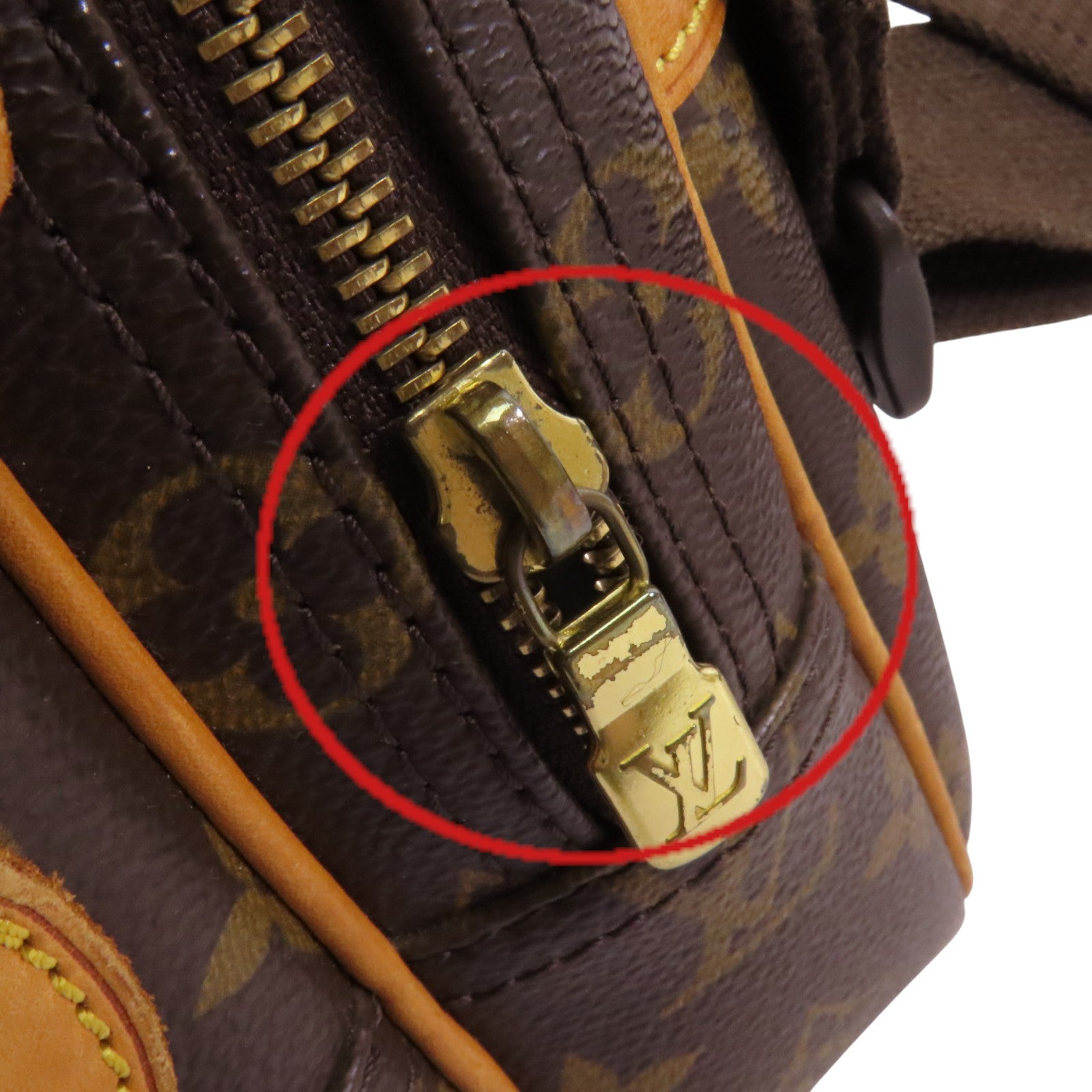 LOUIS VUITTON Monogram Reporter PM金扣肩背袋