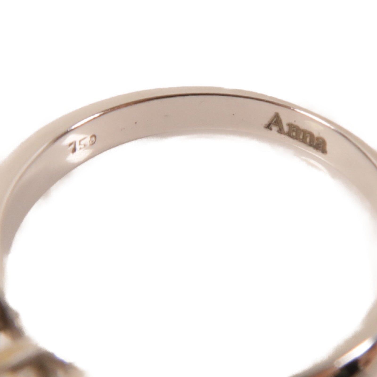JEWELRY **【激減優惠】18K白金Diamond Ring鑽石戒指US#5.75銀色