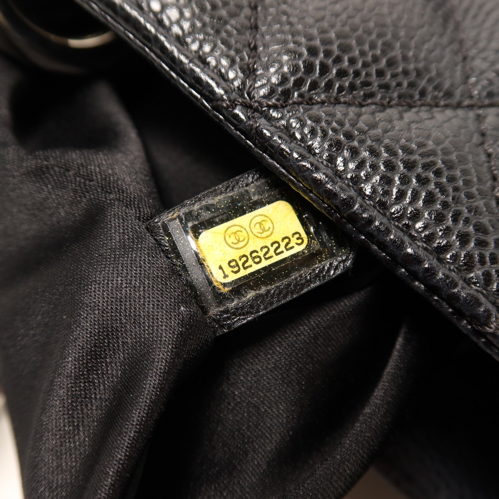 CHANEL 牛皮皮革GST Grand Shopping Tote Bag銀扣鏈帶肩背袋