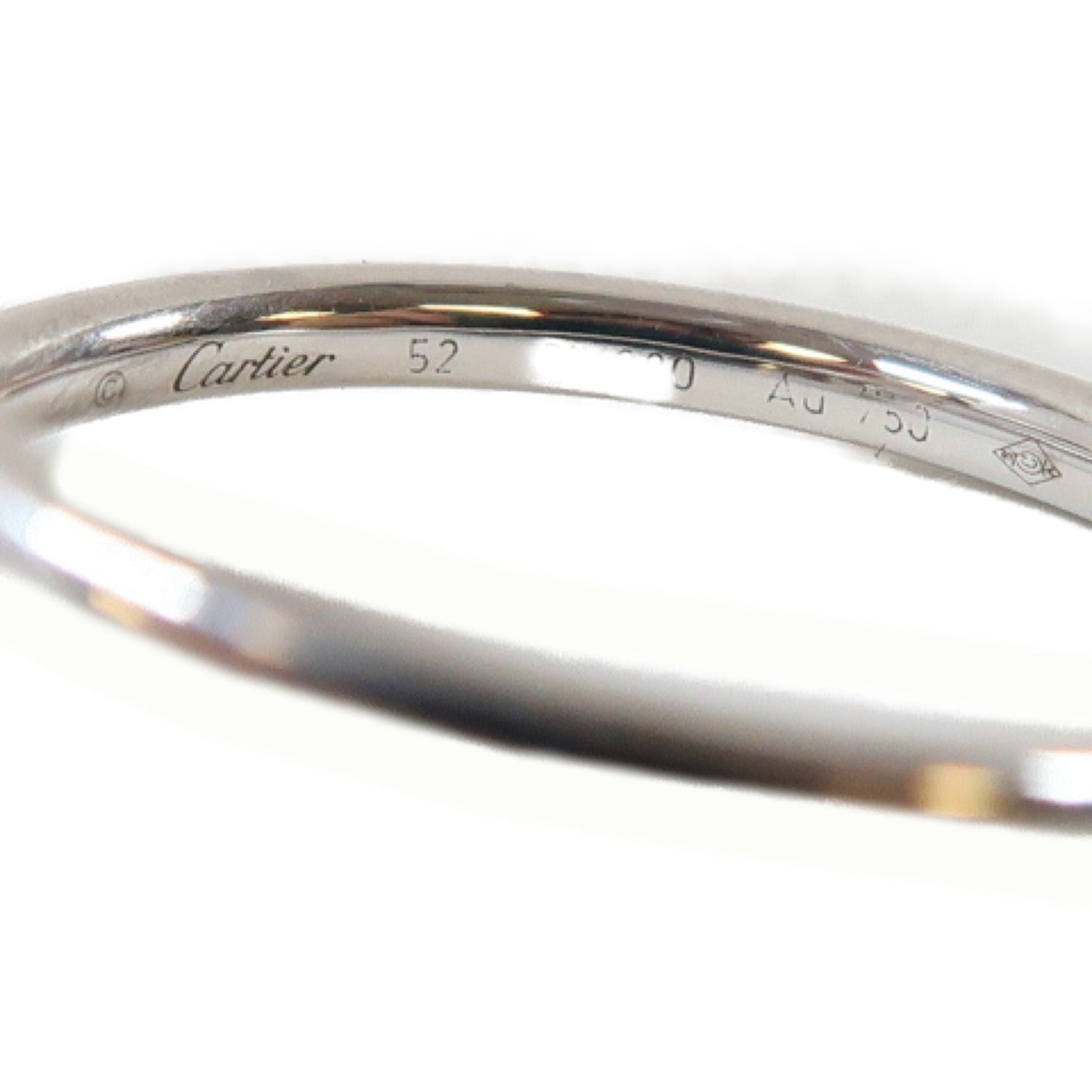 CARTIER 18K白金Juste Un Clou Ring戒指Cartier＃52/US#6.75