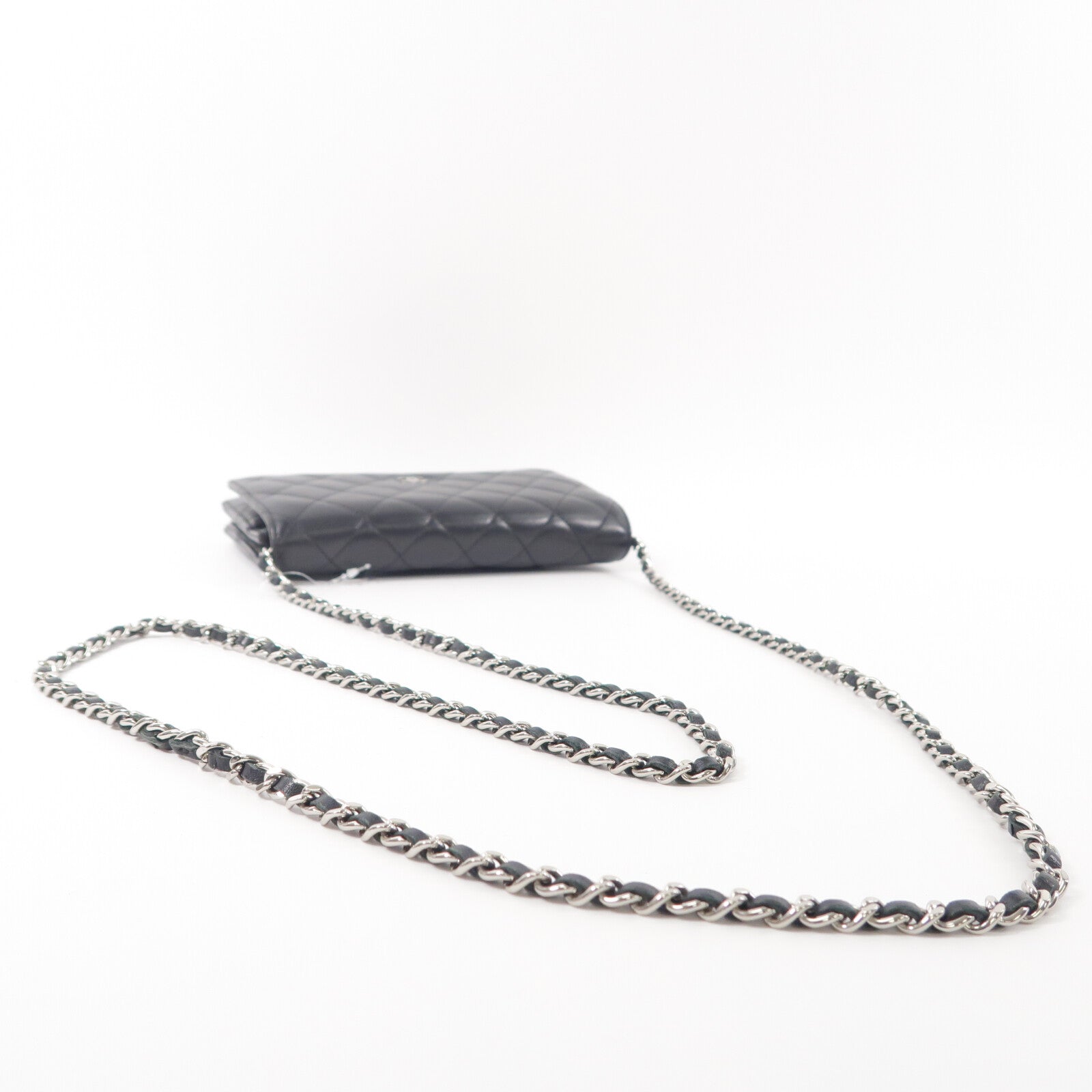 CHANEL 羊皮皮革WOC Wallet On Chain鏈帶肩背袋
