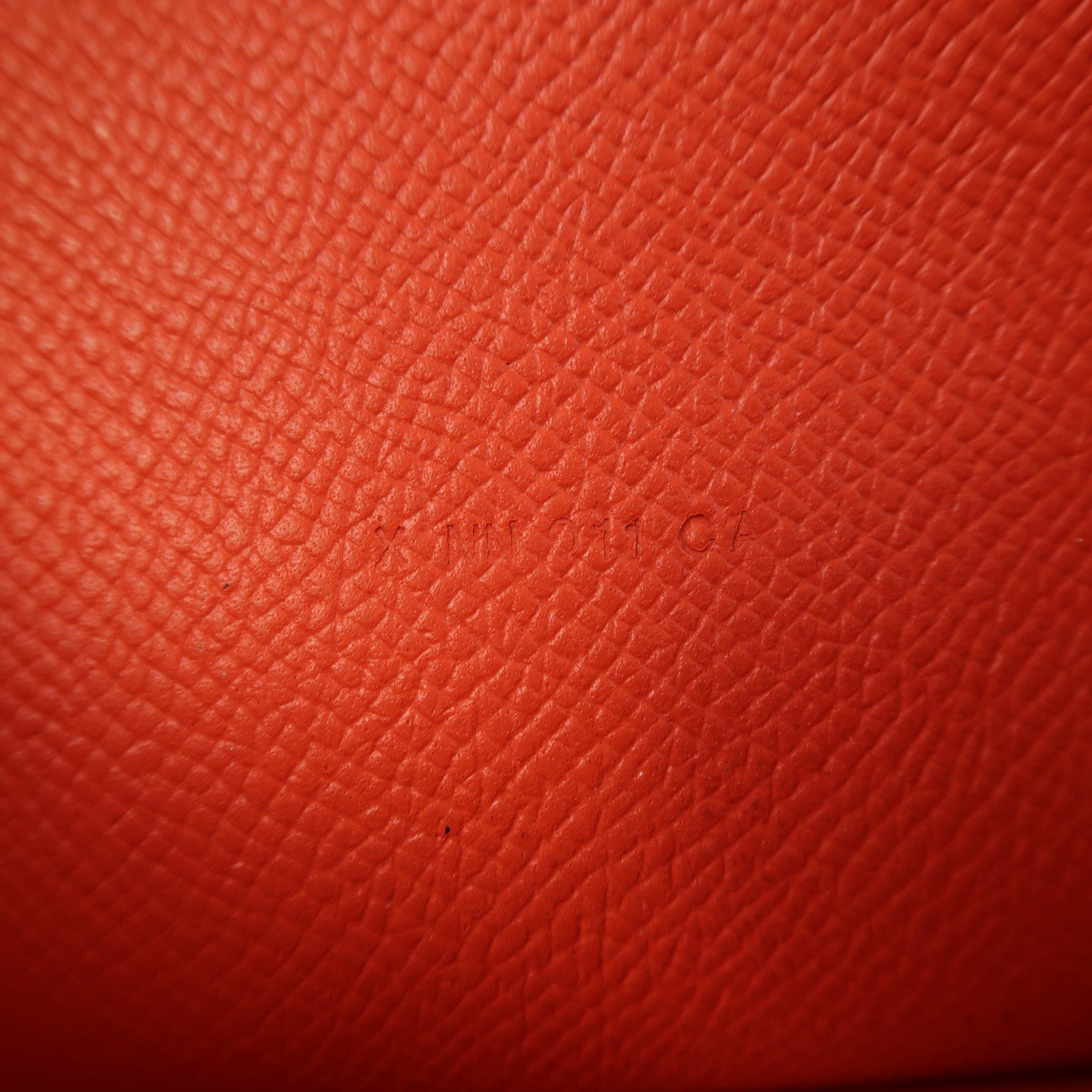 HERMES Epsom皮革Constance Long Wallet金扣長錢包Rose Texas橘紅色
