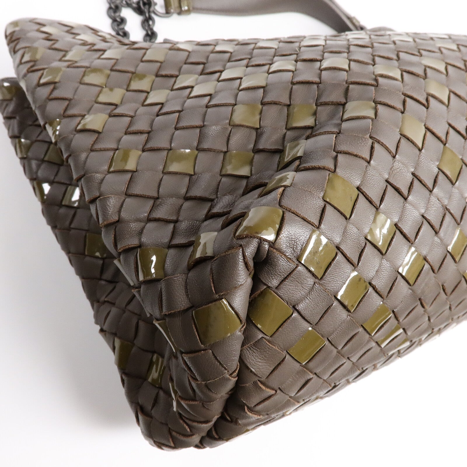 BOTTEGA VENETA 羊皮皮革Intrecciato Shoulder Bag手挽袋