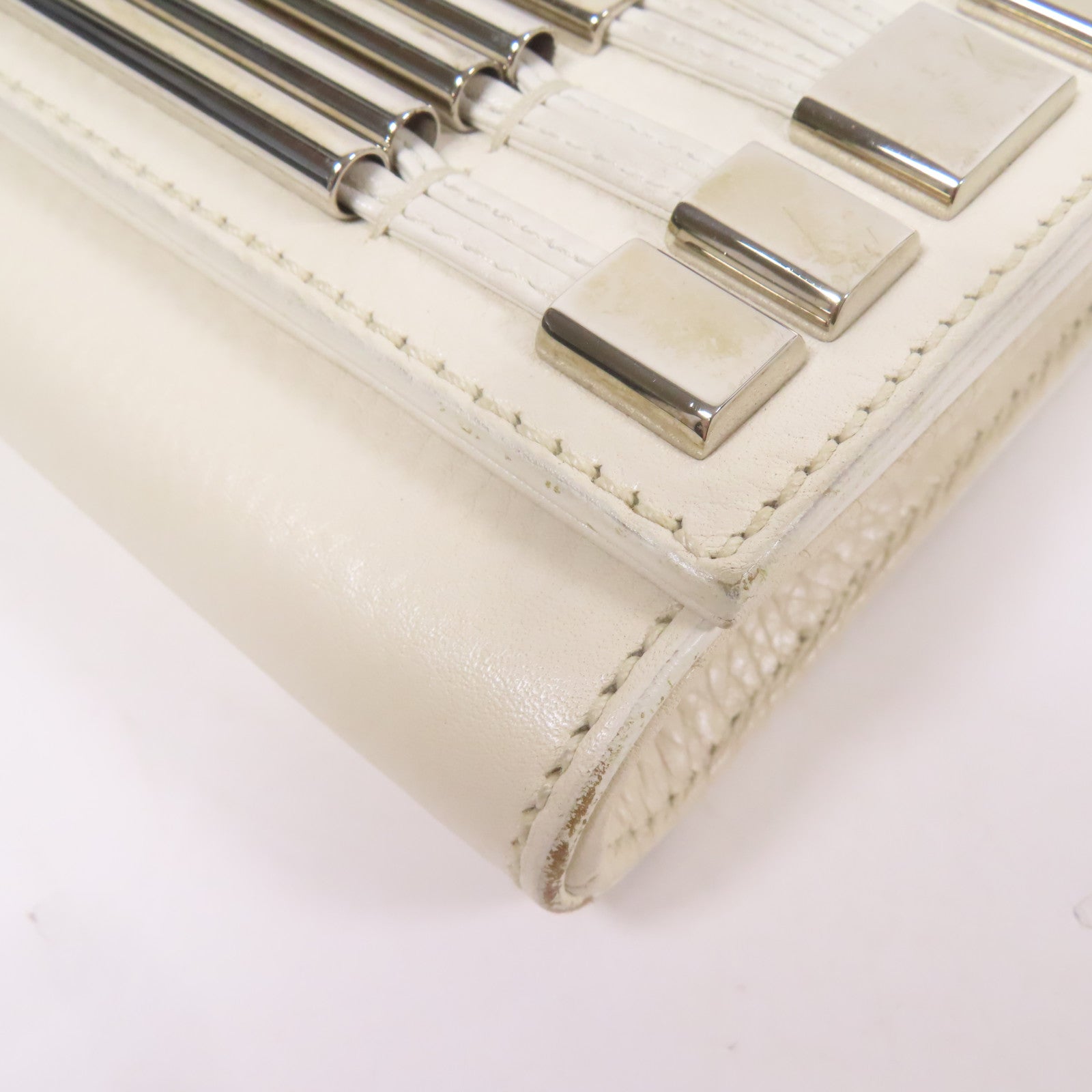 GUCCI 【激減優惠】皮革Clutch Bag銀扣手拿包