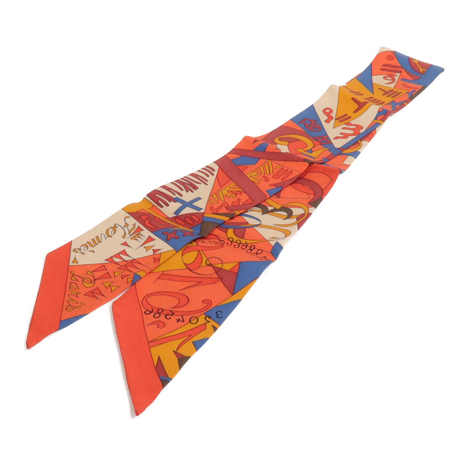 HERMES 絲質Twilly絲巾
