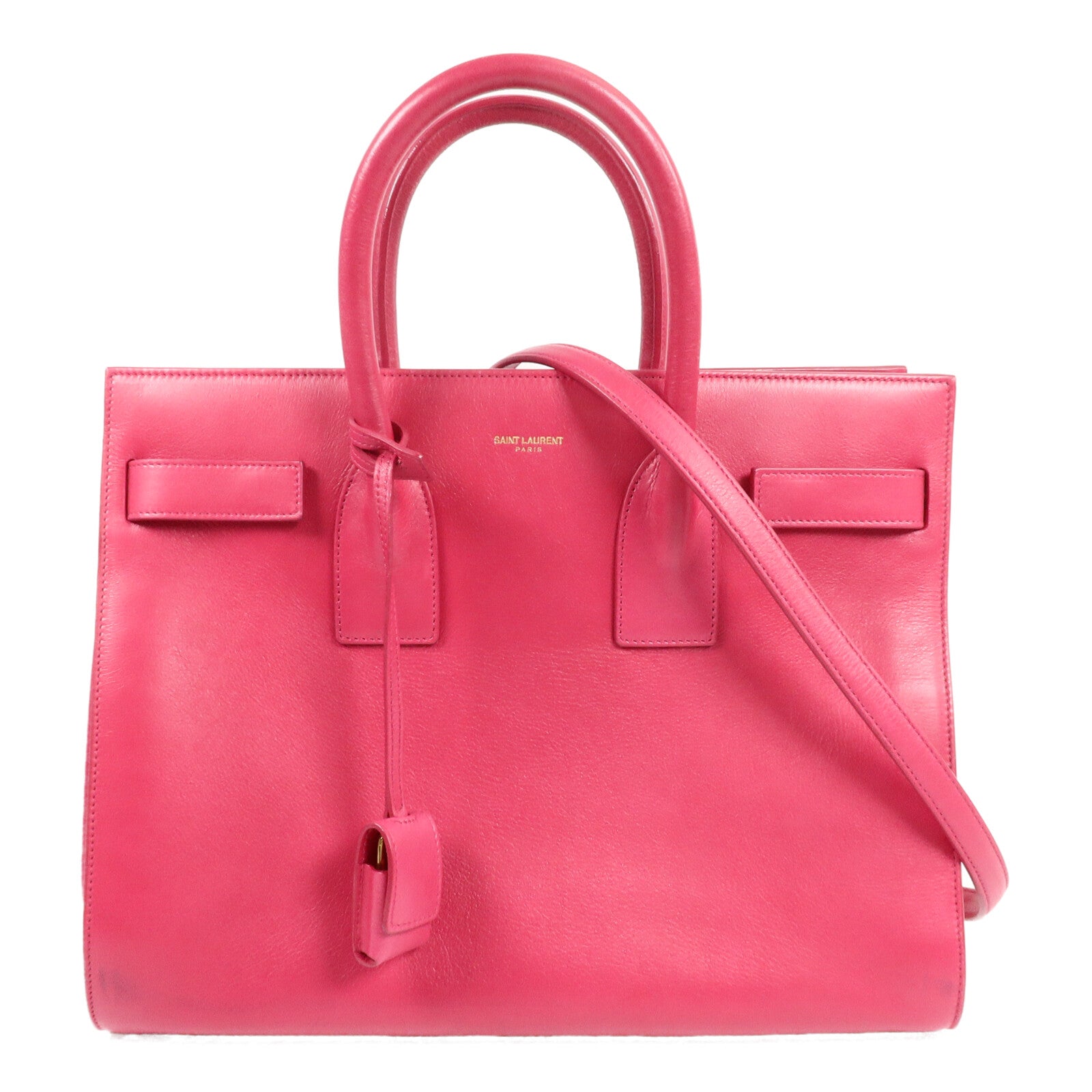 SAINT LAURENT 牛皮皮革Sac De Jour Small手挽肩背兩用袋