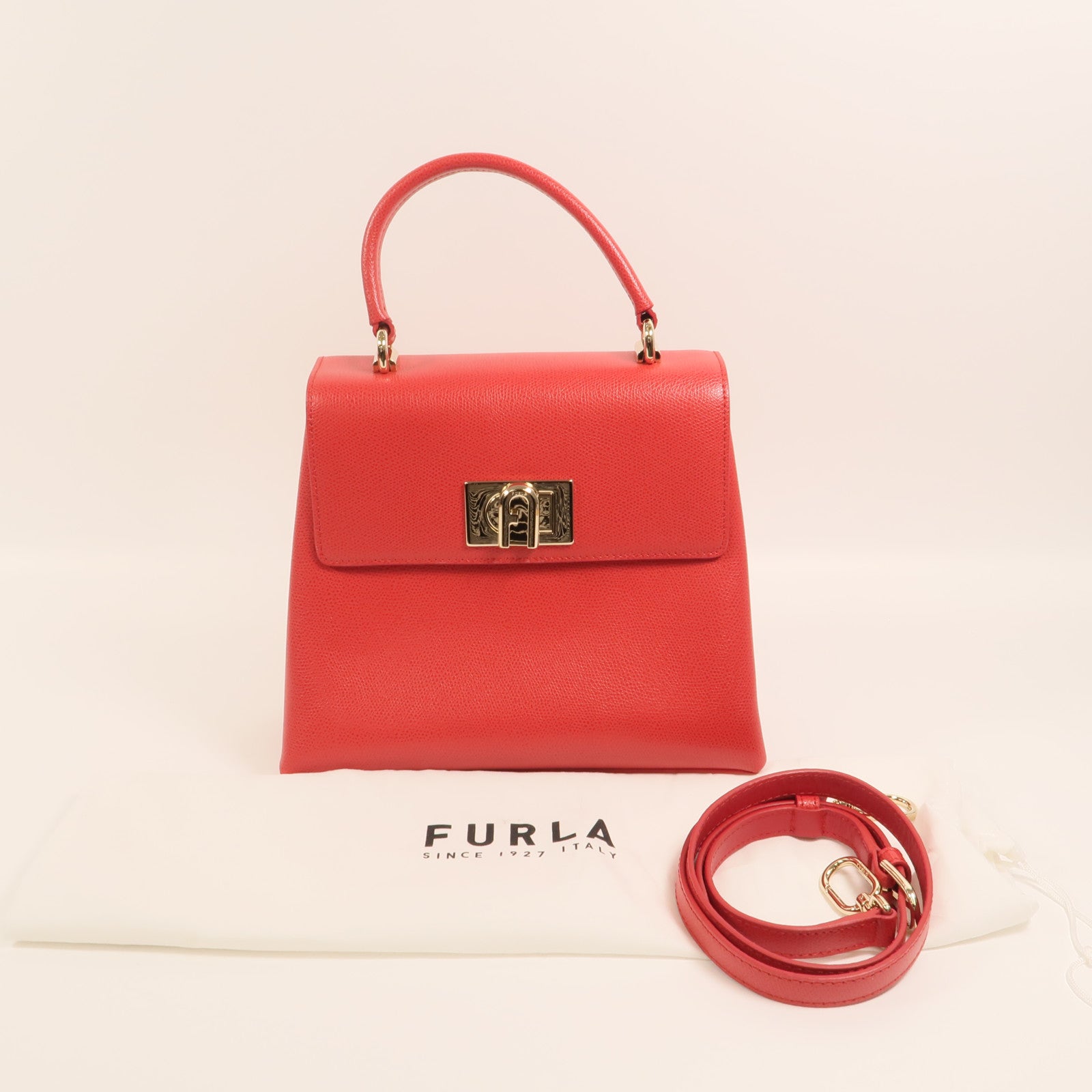 Furla 牛皮皮革2 Way Shoulder手挽肩背兩用袋