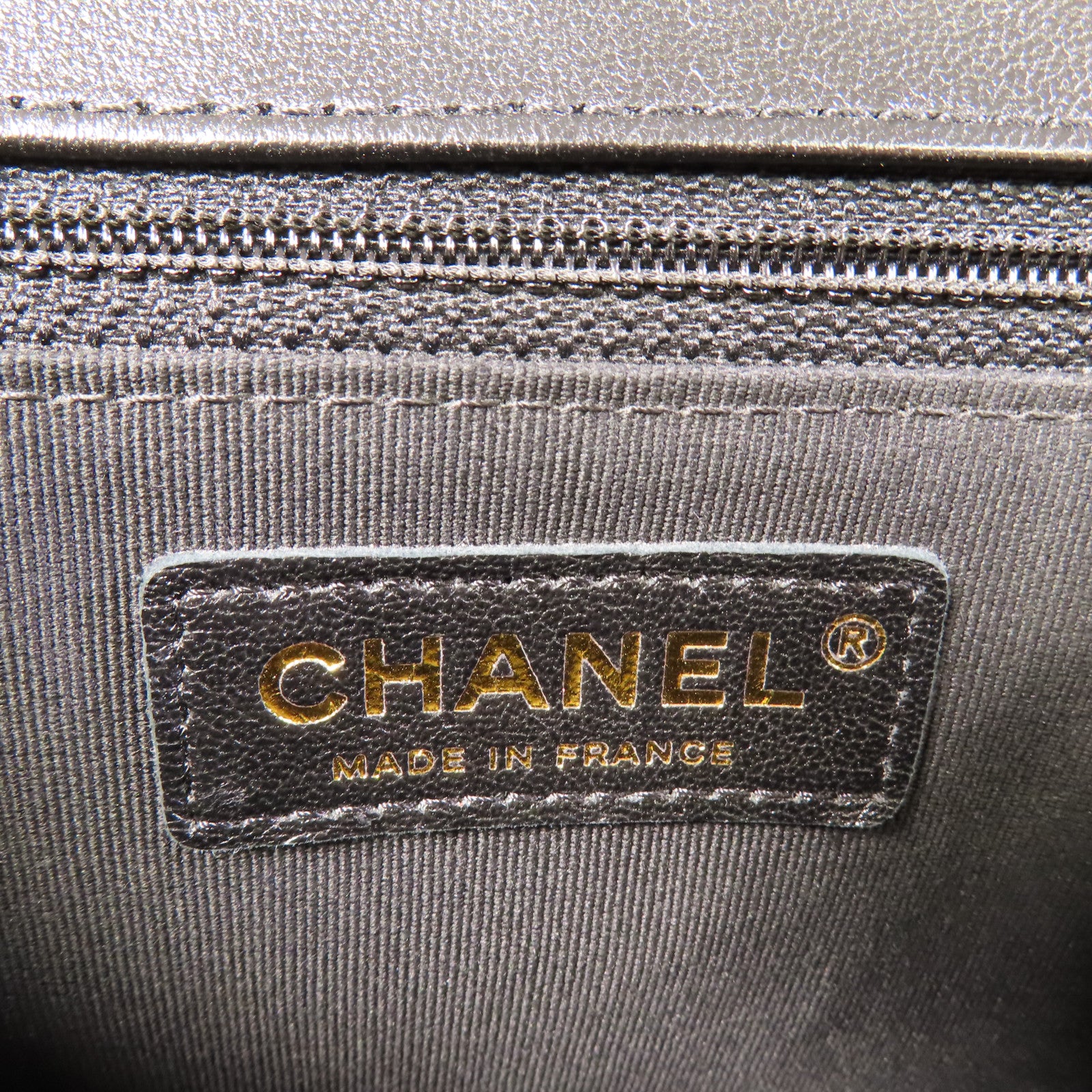CHANEL CC GHW Gold Coin Chain Flap Shoulder Bag Lambskin Leather Black