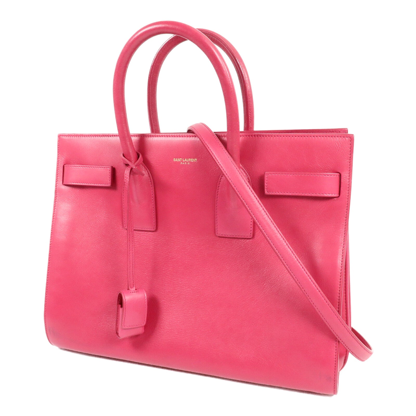 SAINT LAURENT 牛皮皮革Sac De Jour Small手挽肩背兩用袋