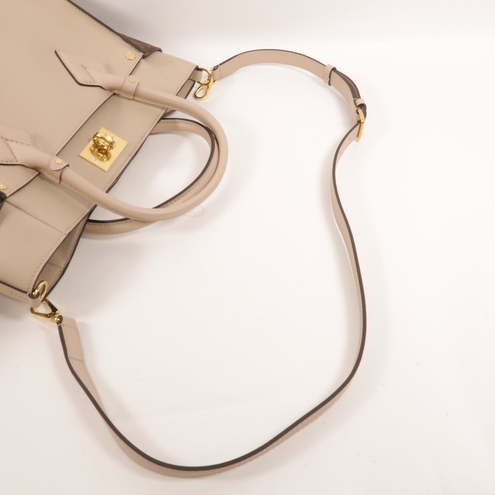 LOUIS VUITTON 牛皮皮革/Monogram On My Side PM手挽肩背兩用袋