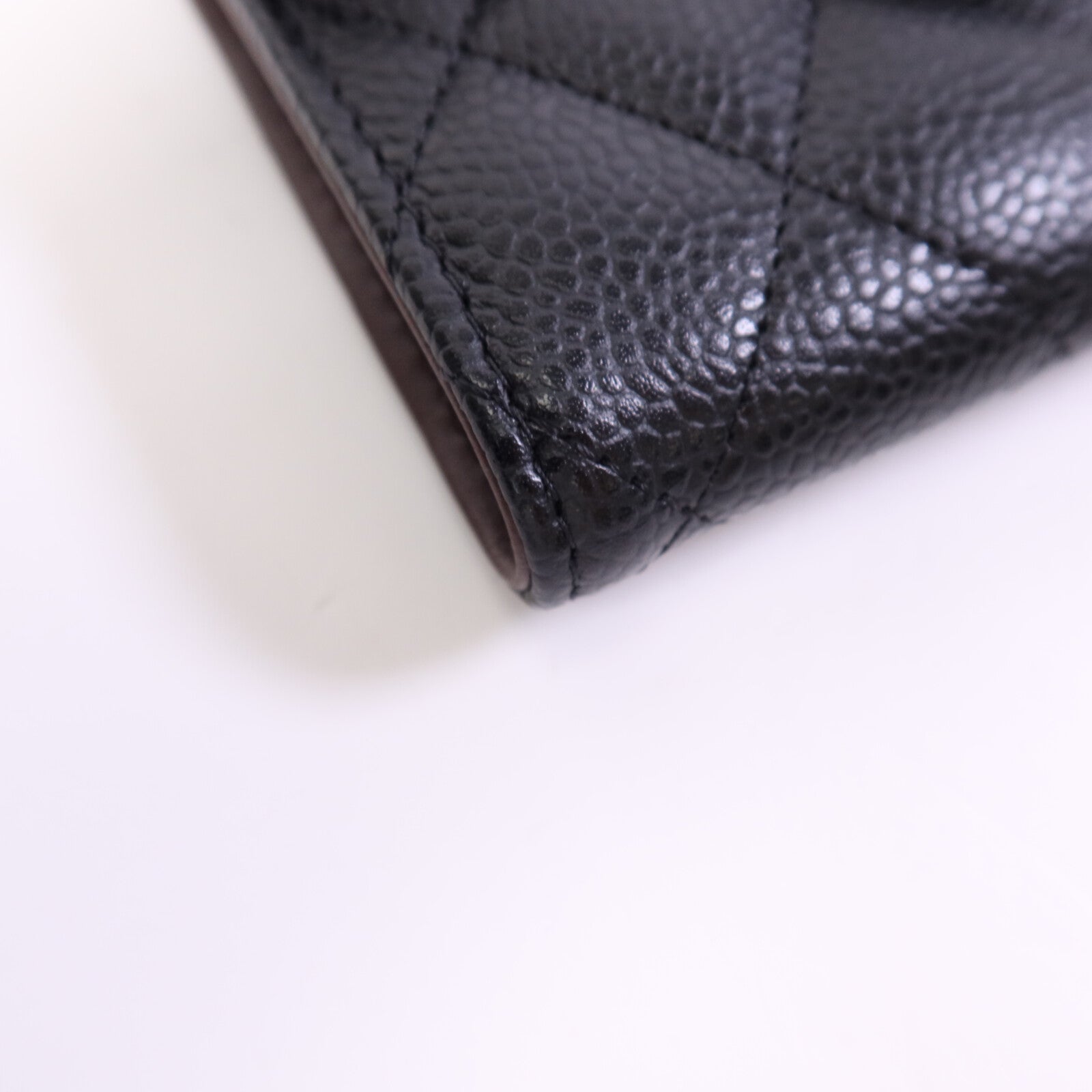 CHANEL 牛皮皮革Wallet金扣錢包